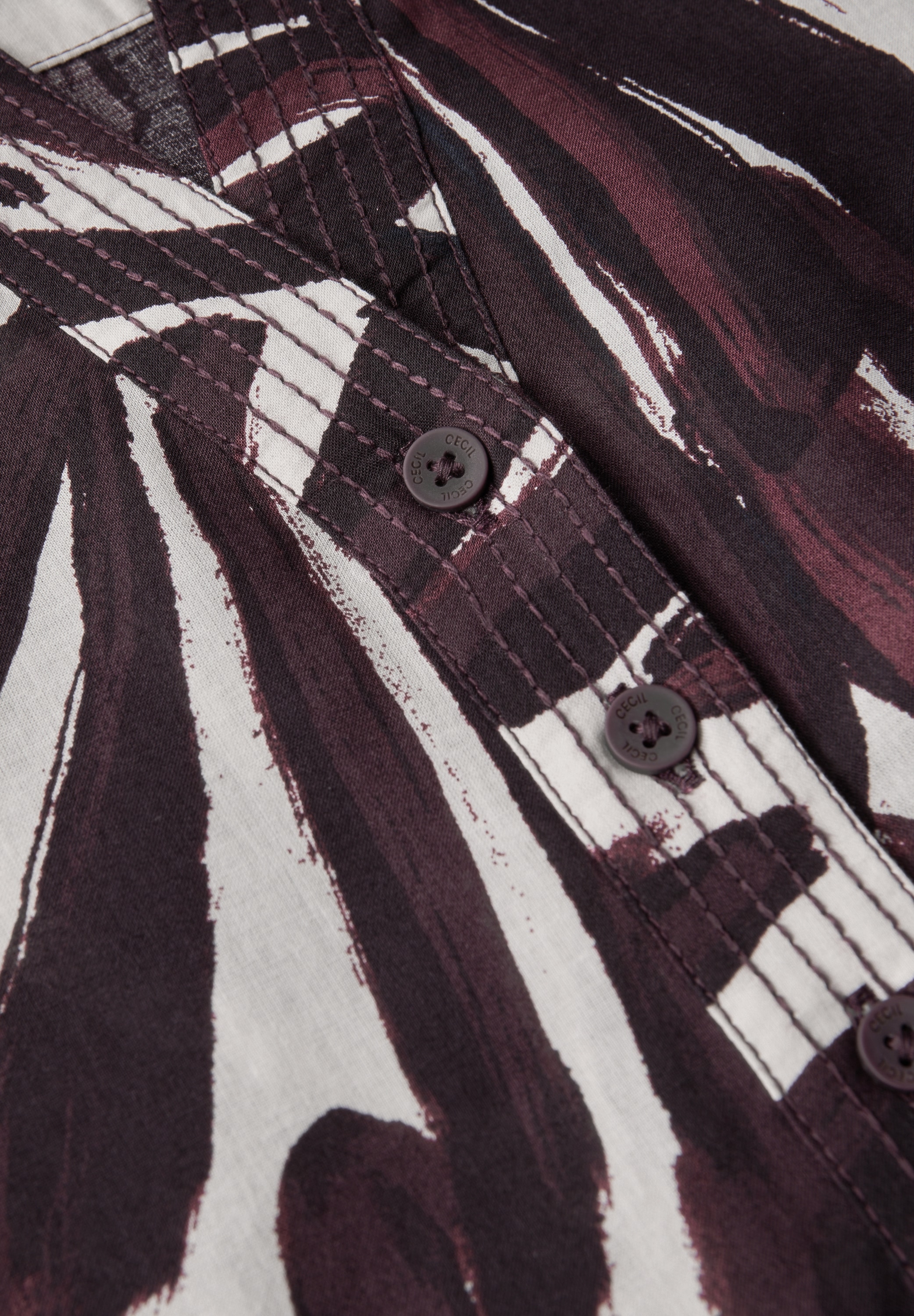 Cecil Klassische Bluse, mit All-Over Print