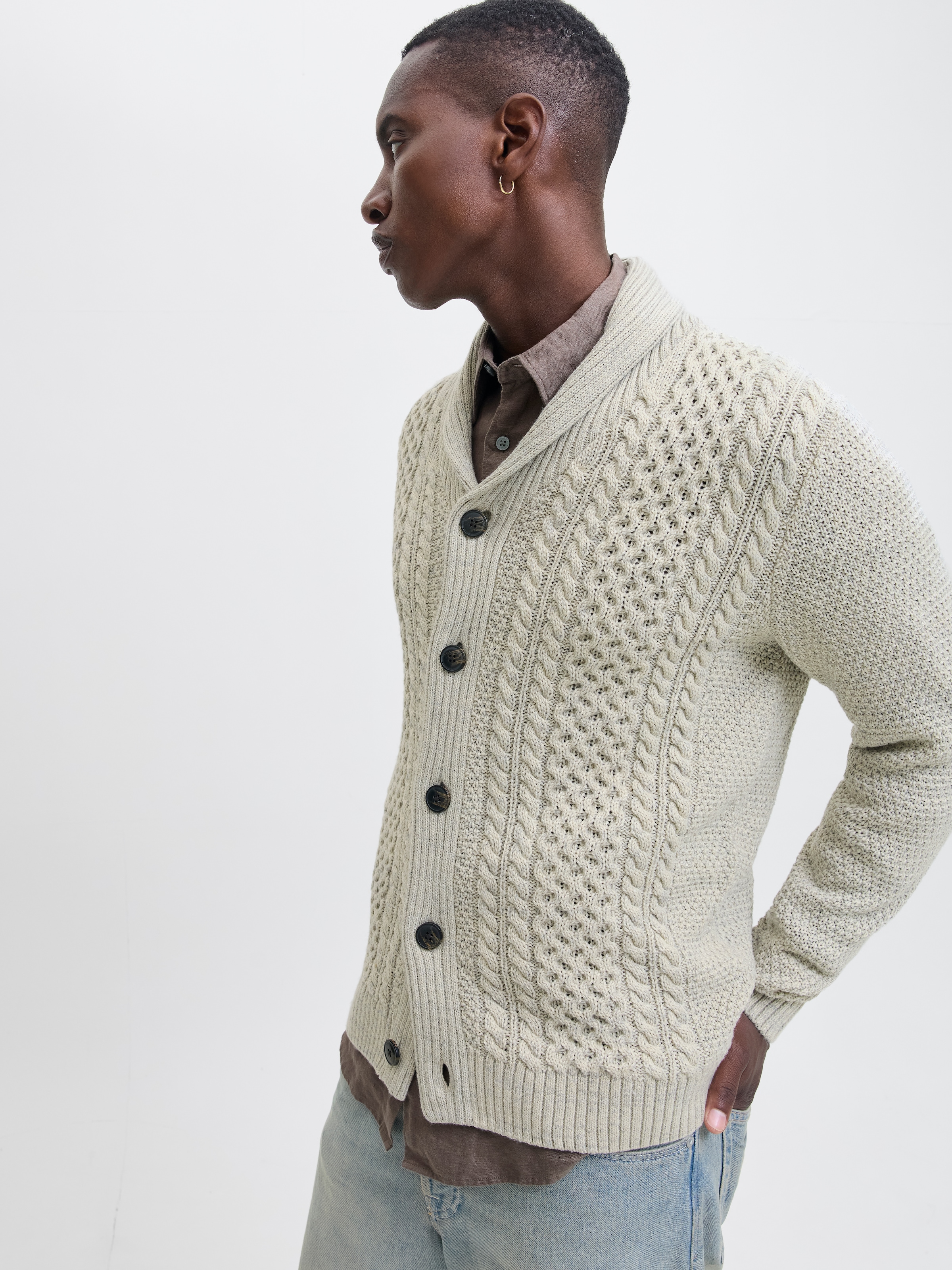 Jack & Jones Strickpullover »JJPAUL KNIT SHAWL CARDIGAN«