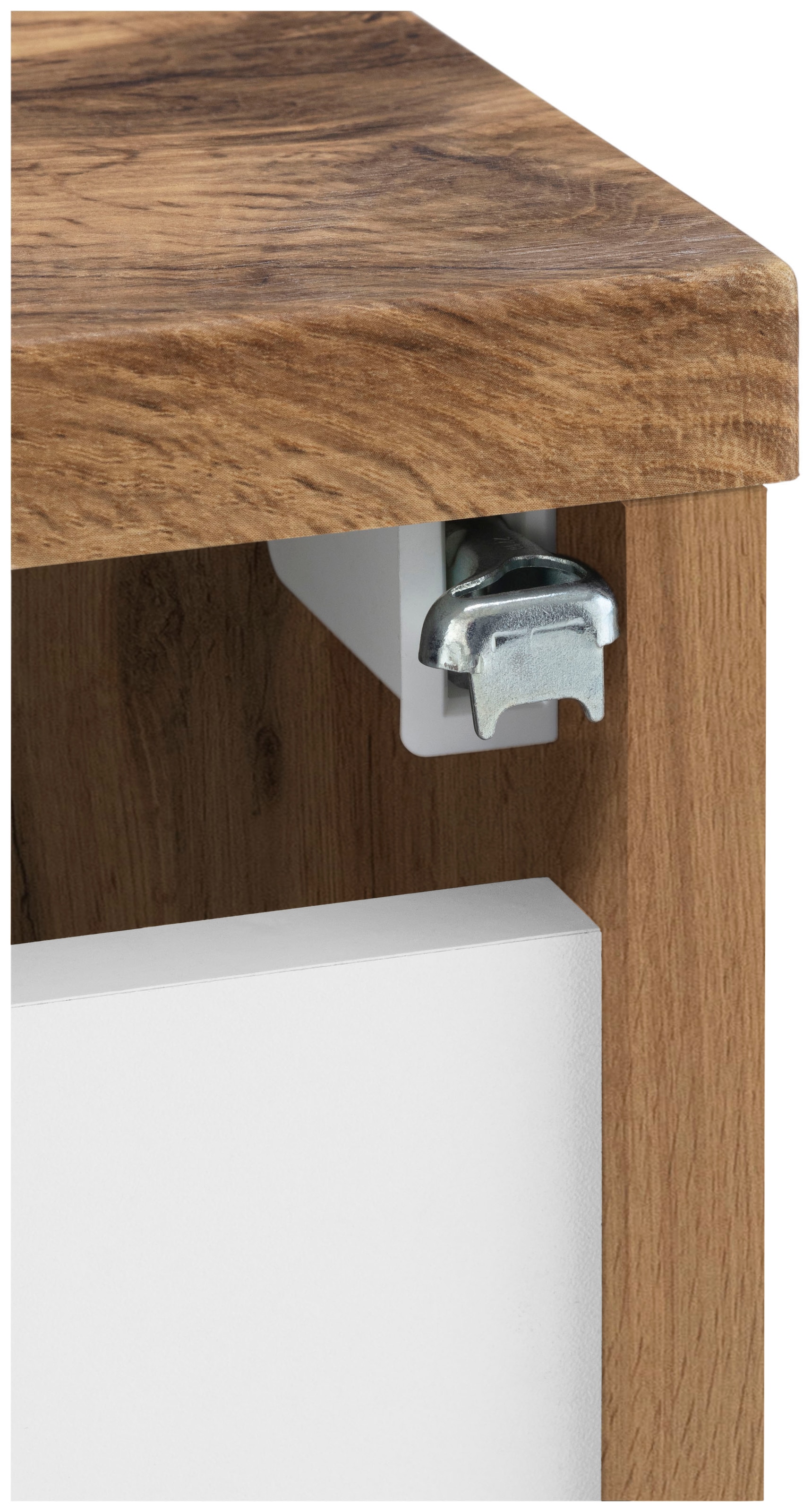 welltime Waschtisch »Trento in verschiedenen Ausführungen inkl. Waschbecken« Badmöbel in Breite 60 cm, Badschrank Waschplatz mit 2 Schubladen