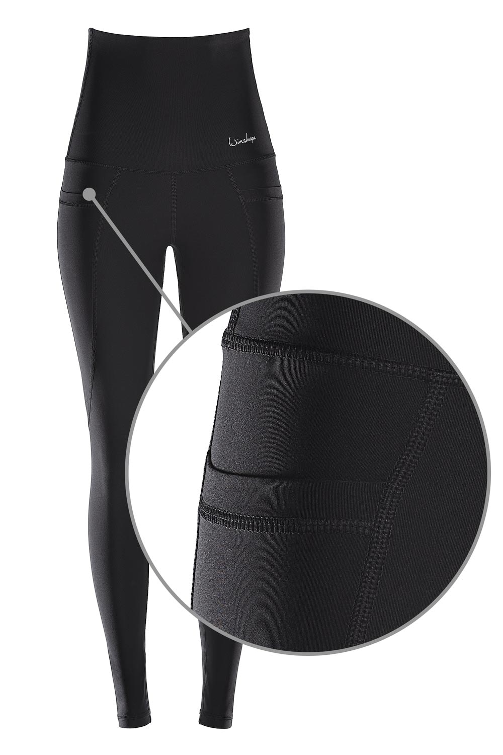 Winshape Leggings HWL114«, Waist Taschen »Functional praktischen High bei Power Shape Tights ♕ mit