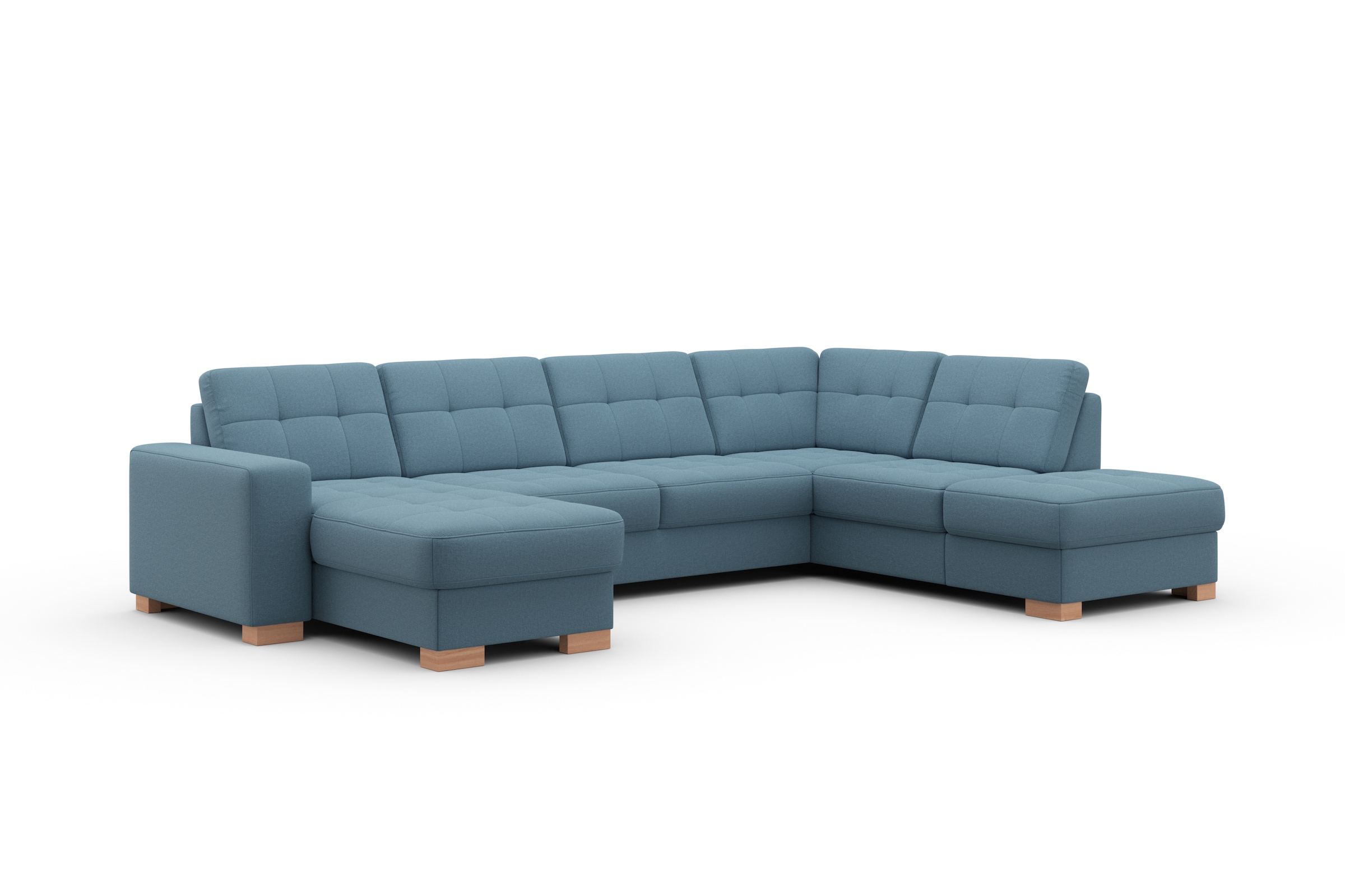 sit&more Wohnlandschaft »Quincy U-Form«, wahlweise mit Bettfunktion und Bettkasten