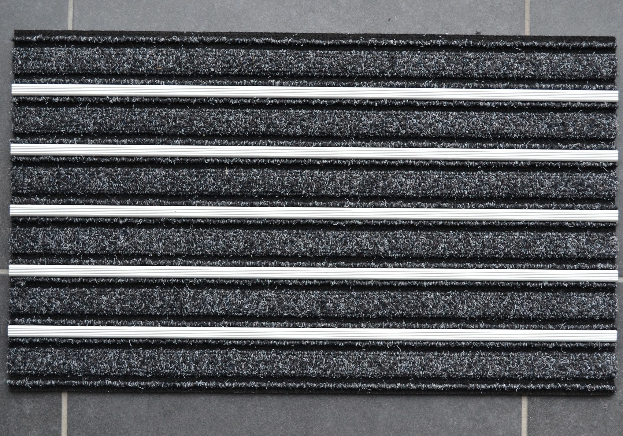 HANSE Home Fußmatte »Alustar, Türmatte«, rechteckig, 13 mm Höhe, besonders Strapazierfähig, Eingangsbereich, Aluminium Profilleisten