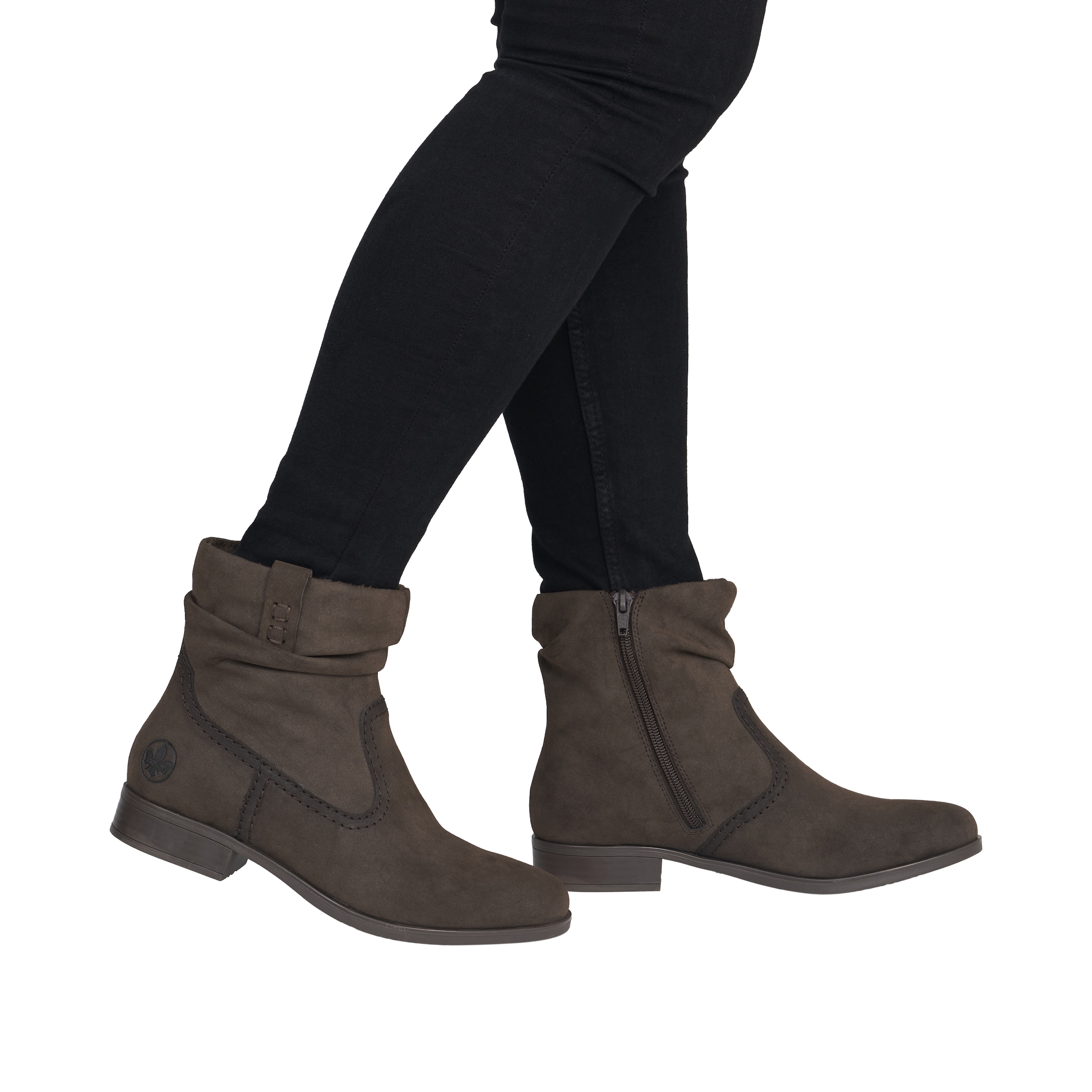 Rieker Stiefelette  Boots mit slouchy Schaft und Reißverschluss
