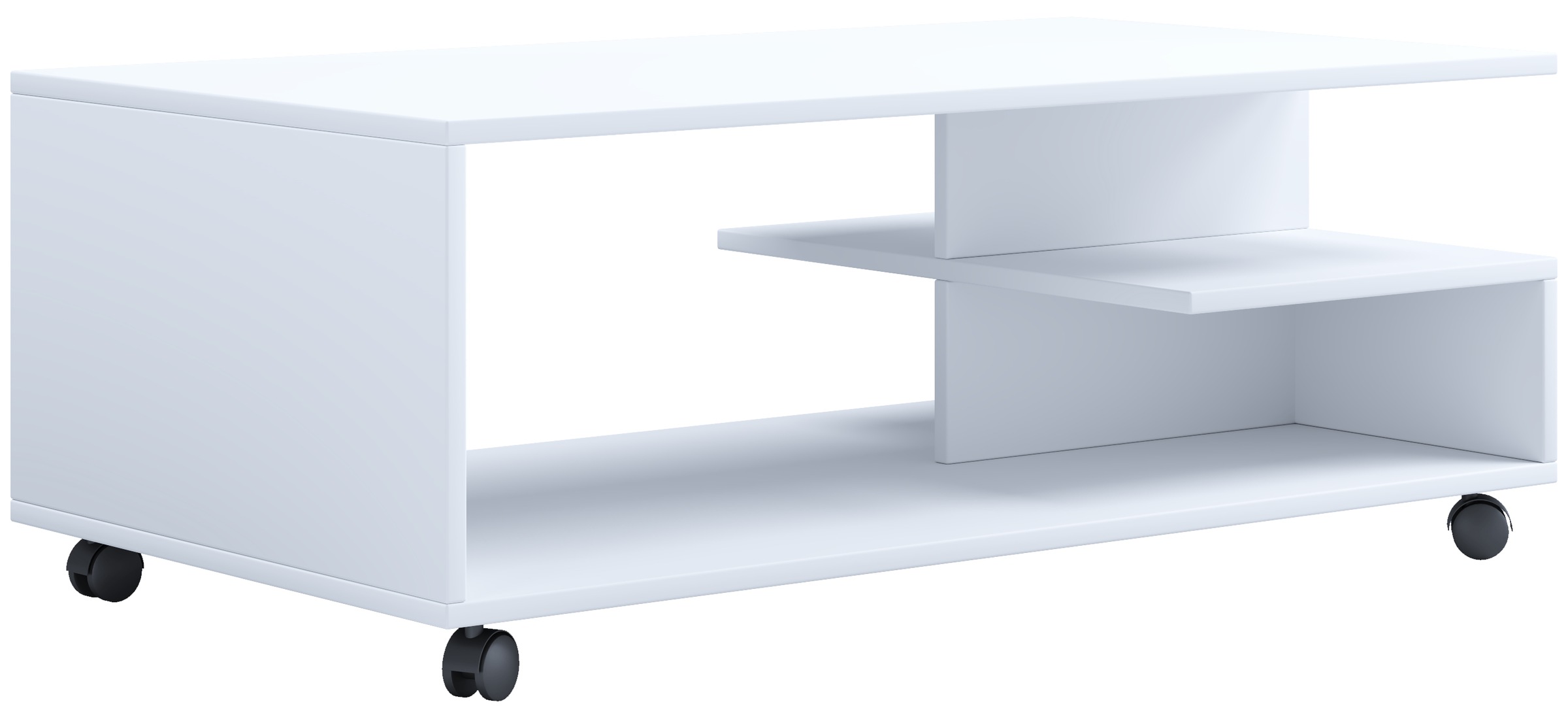 VCM Beistelltisch »Holz Sofatisch Couchtisch Rollen rollbar Stango XL«