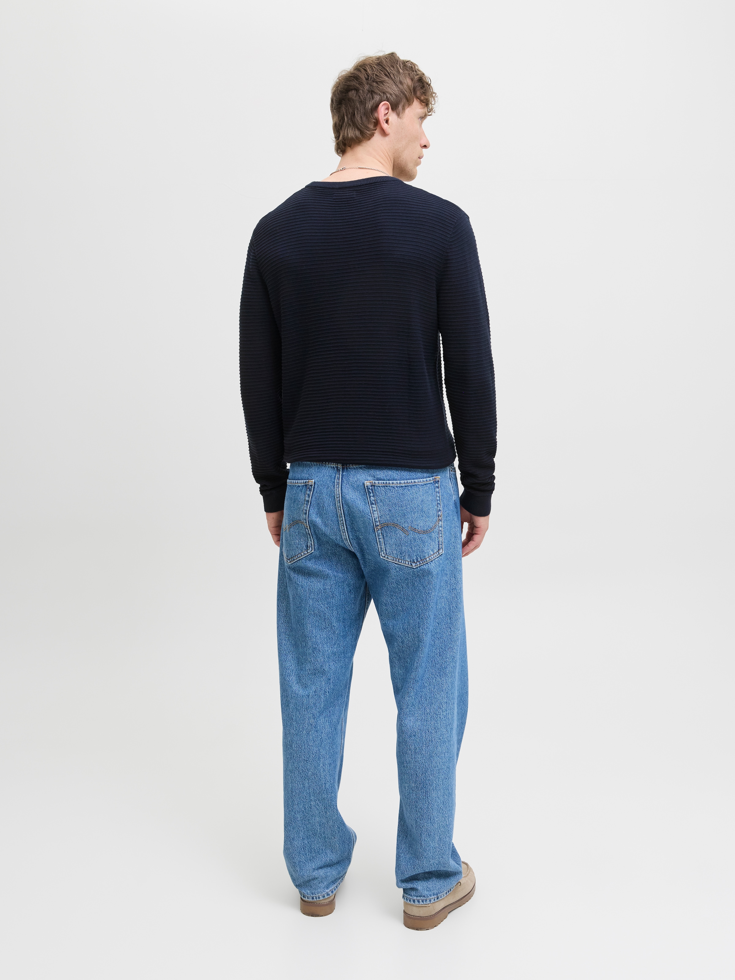 Jack & Jones Rundhalspullover »JJOTTO KNIT CREW NECK AW25«