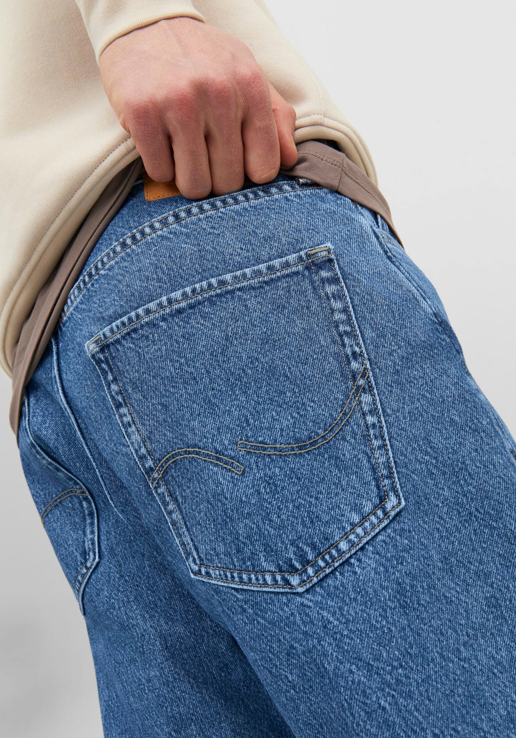 Jack & Jones Relax-fit-Jeans »JJIALEX mit cleanem Look und Taschenvielfalt«, mit Gürtelschlaufen