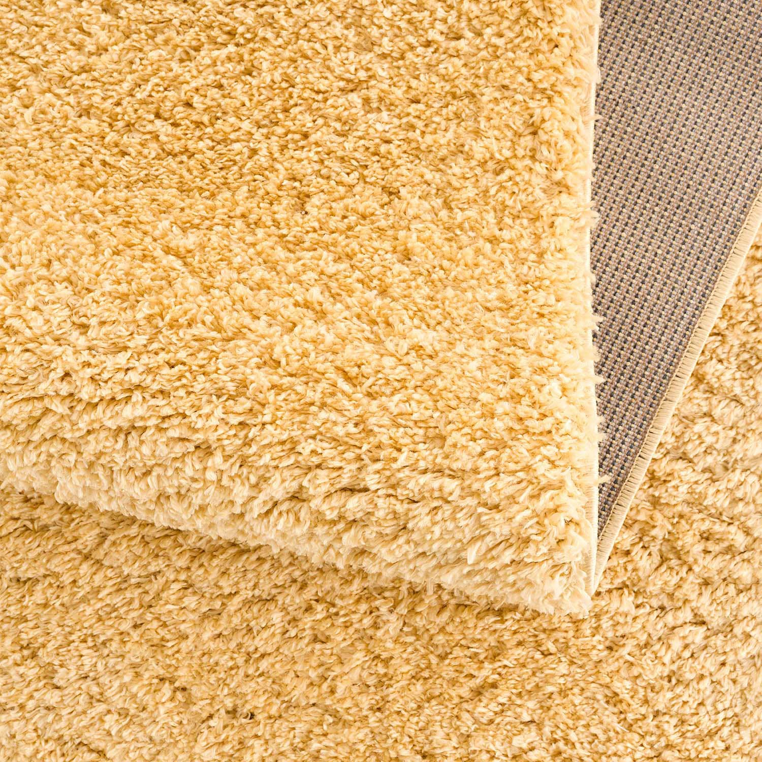 Carpet City Hochflor-Teppich »Pulpy 100«, rechteckig, 30 mm Höhe, Läufer, weich, mit Fransen, uni, viele Größen, Wohnzimmer, Schafzimmer