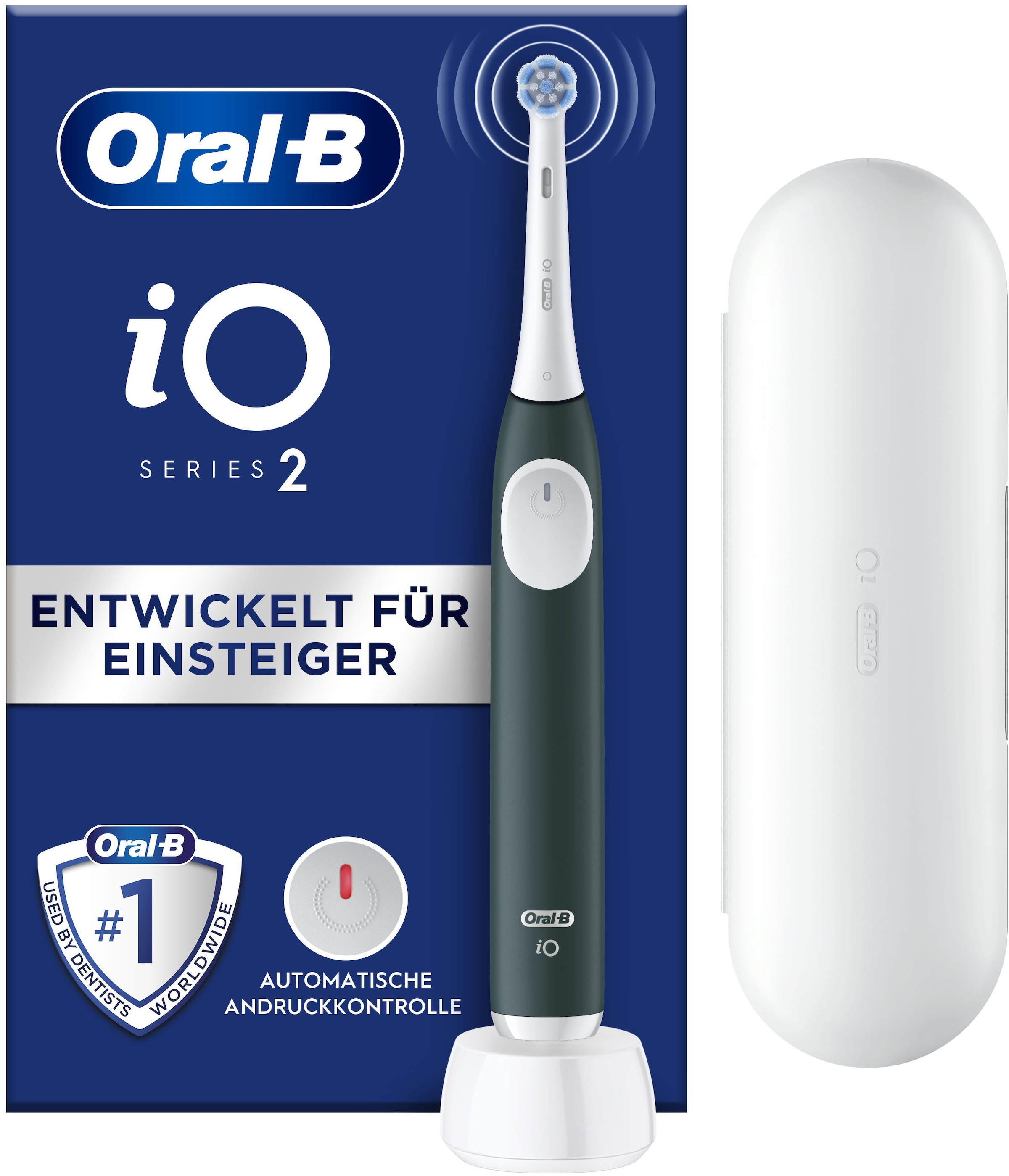 Oral-B Elektrische Zahnbürste »iO Series 2«, 1 St. Aufsteckbürsten, für die sanfte Reinigung,...