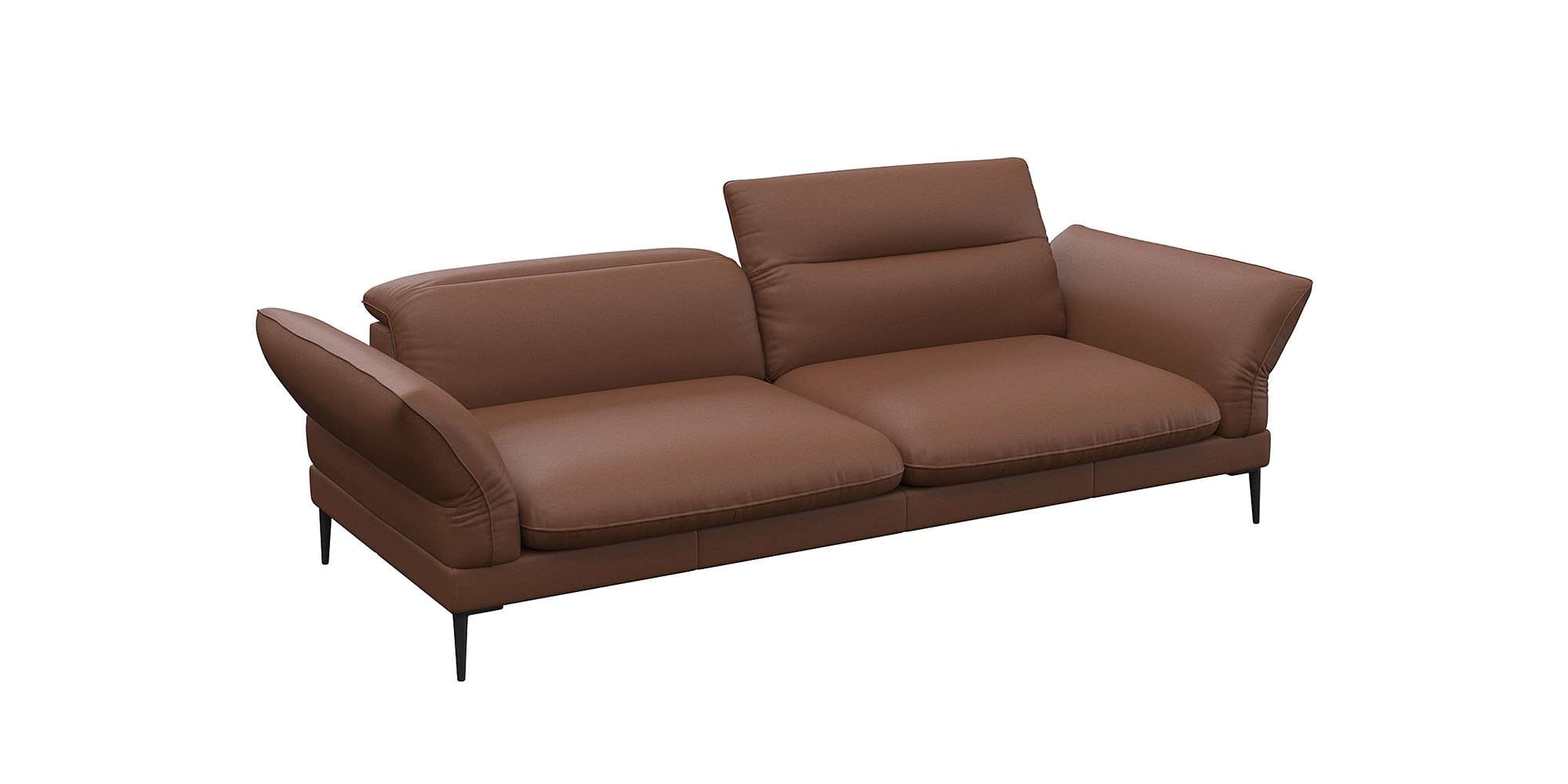 FLEXLUX 3-Sitzer »Salino, Funktionssofa, Relaxsofa«, Sofa mit Arm- und Kopfteil-Verstellungen, Kaltschaum & Stahl-Wellen