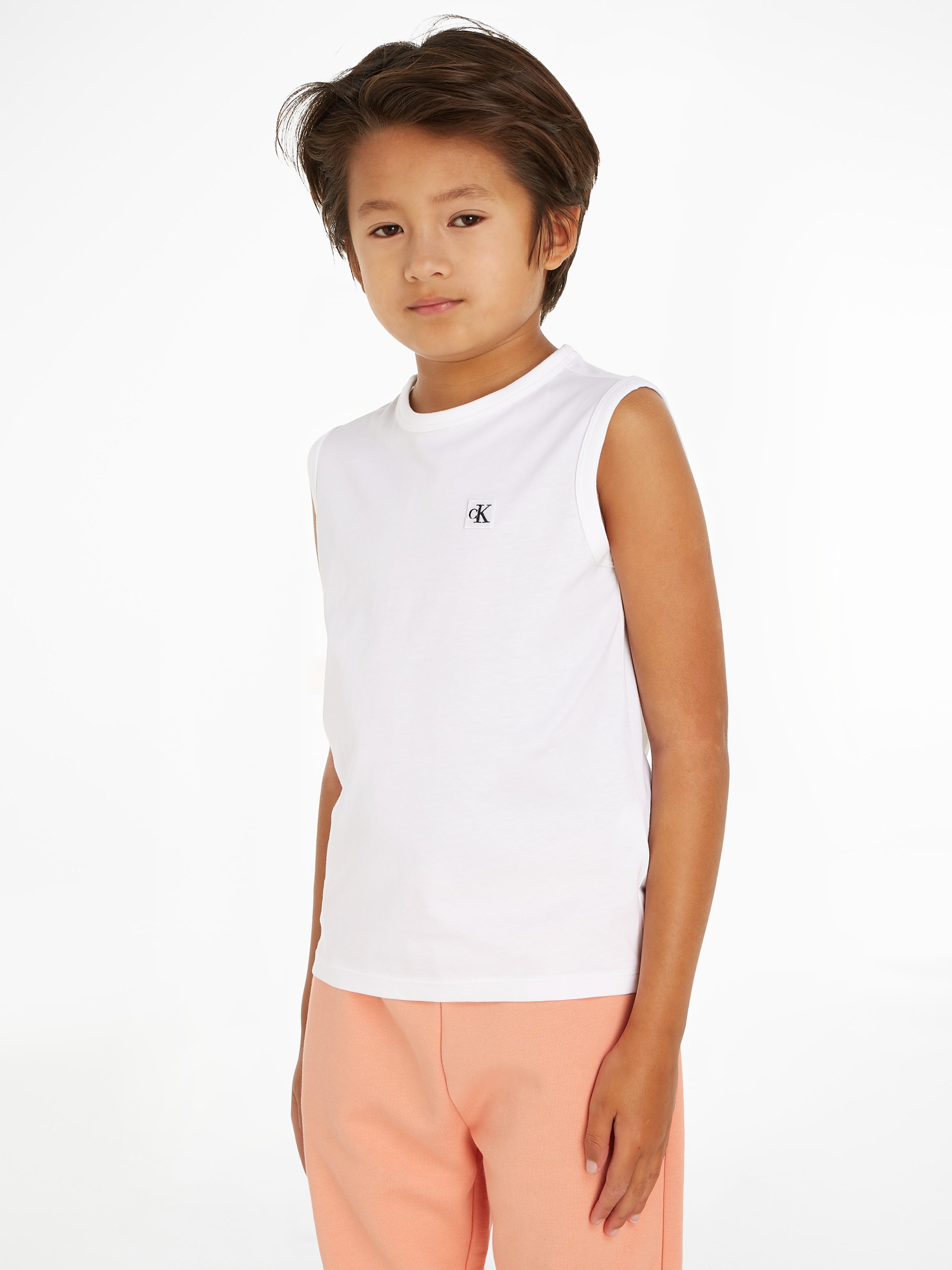 Calvin Klein Jeans Tanktop »MONO MINI BADGE REG. TANK TOP«, Kinder bis 16 Jahre