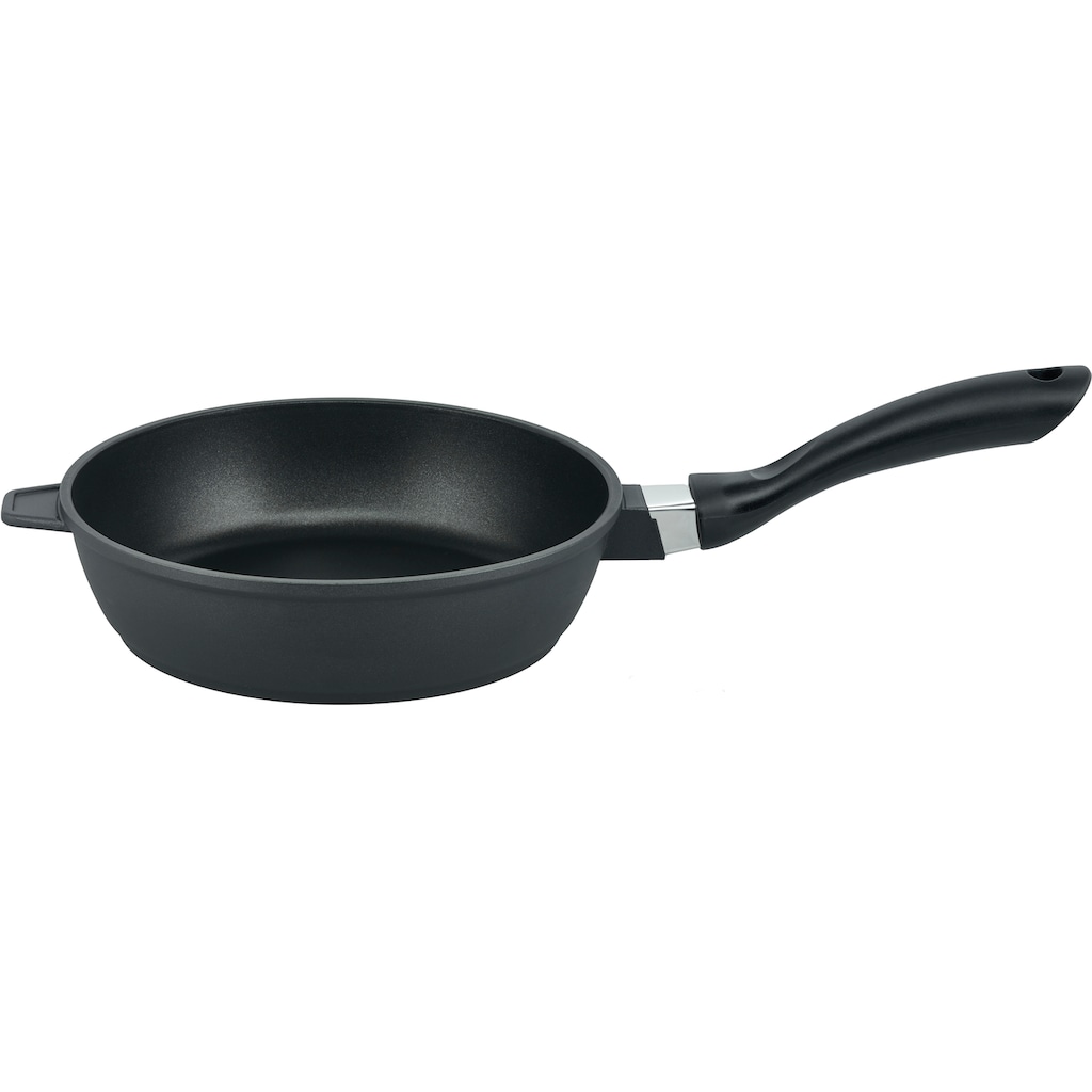 Elo Basic Topf-Set »Black Cast«, Aluminiumguss, (Set, 10 tlg., je 1 Kochtopf 16/20/24 cm, Stielkasserolle 16 cm, 2 Pfannen 24 cm)