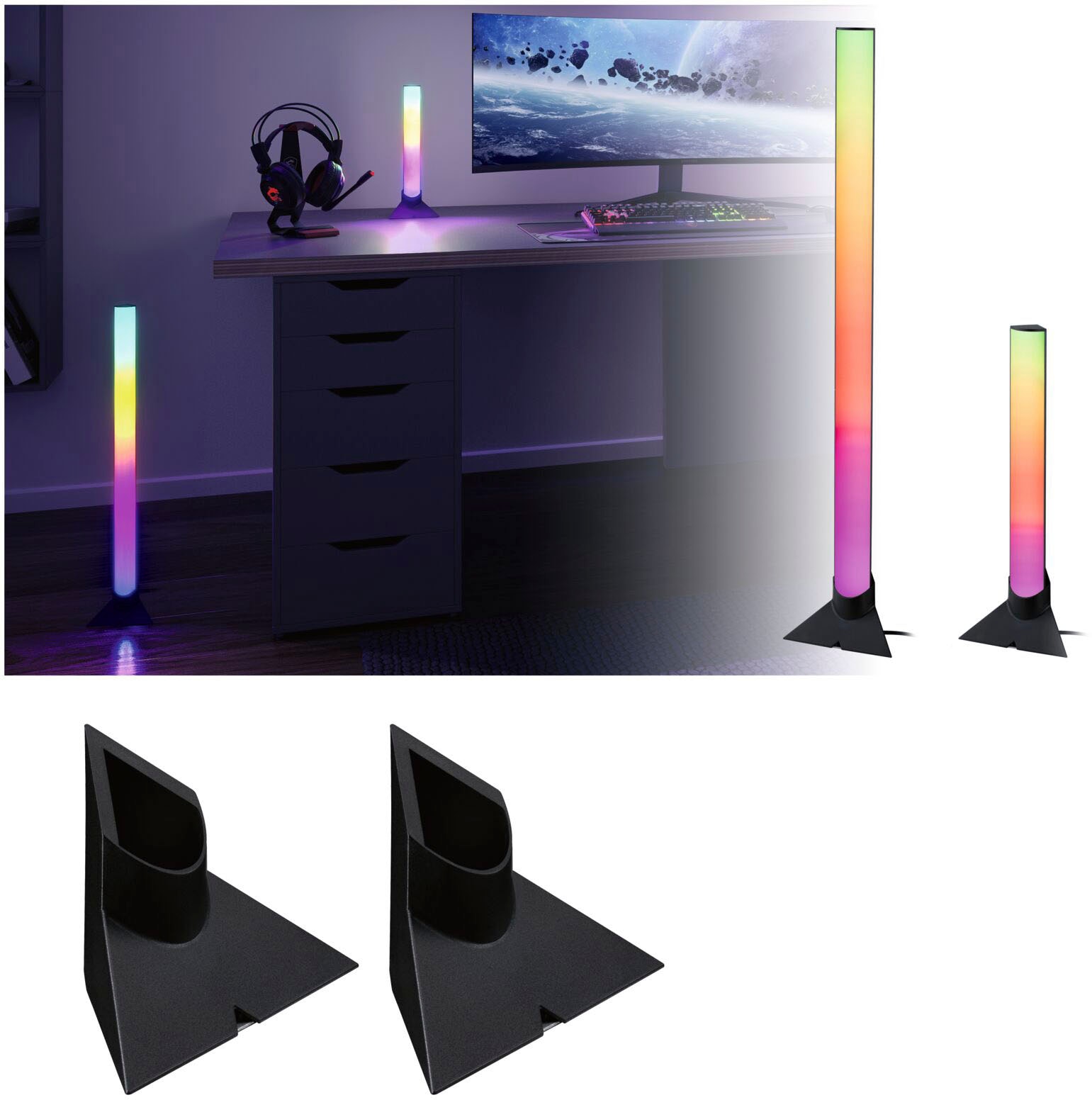 Paulmann LED-Streifen »EntertainLED Lightbar Standfuß Zubehör 132x67mm«