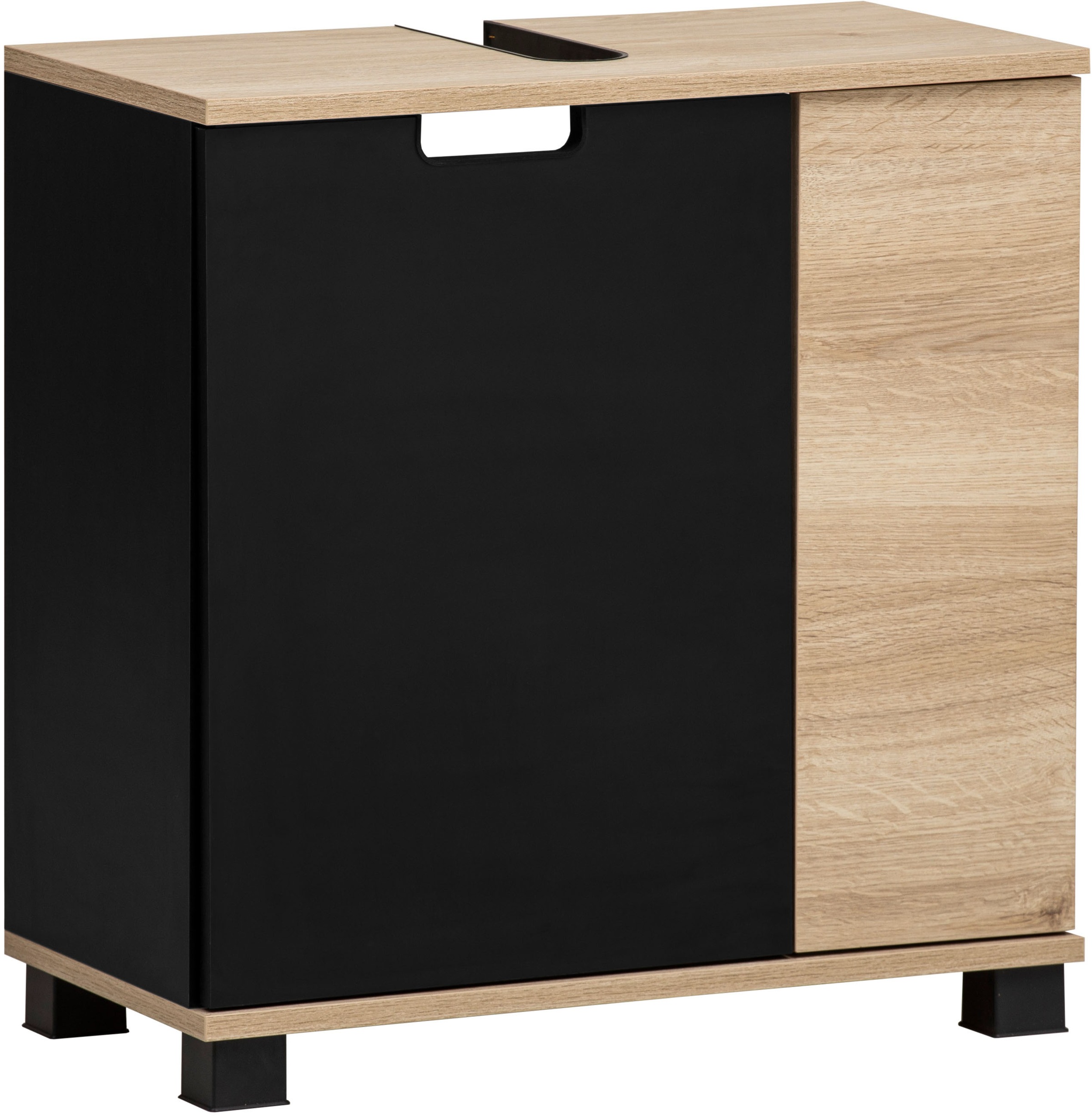 Tchibo - Waschbeckenunterschrank »Emmik« - 60x32,5x62,5cm - schwarz -