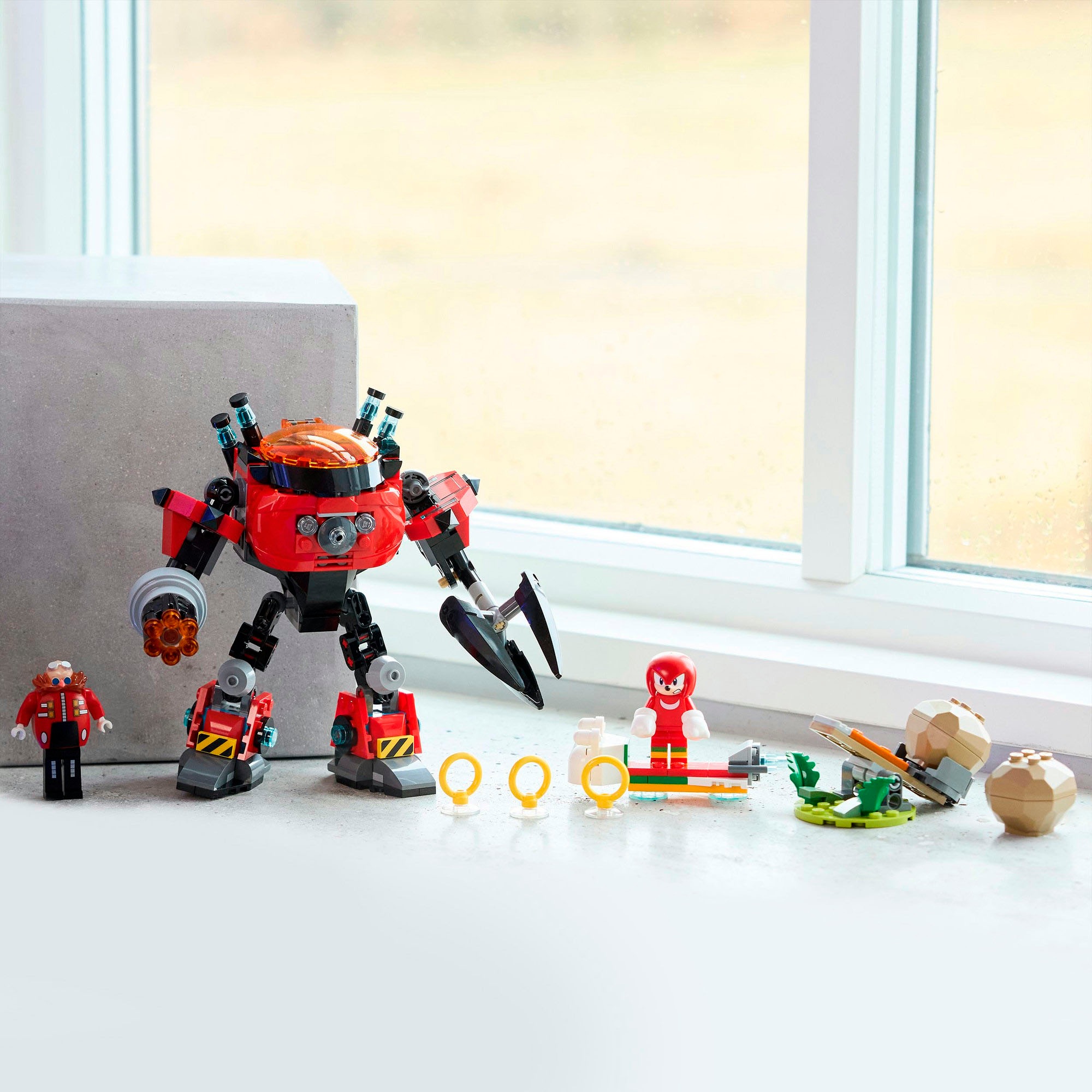 LEGO® Konstruktionsspielsteine »Knuckles vs. Dr. Eggmans Egg Crusher Mech (77005), LEGO Sonic« Made in Europe