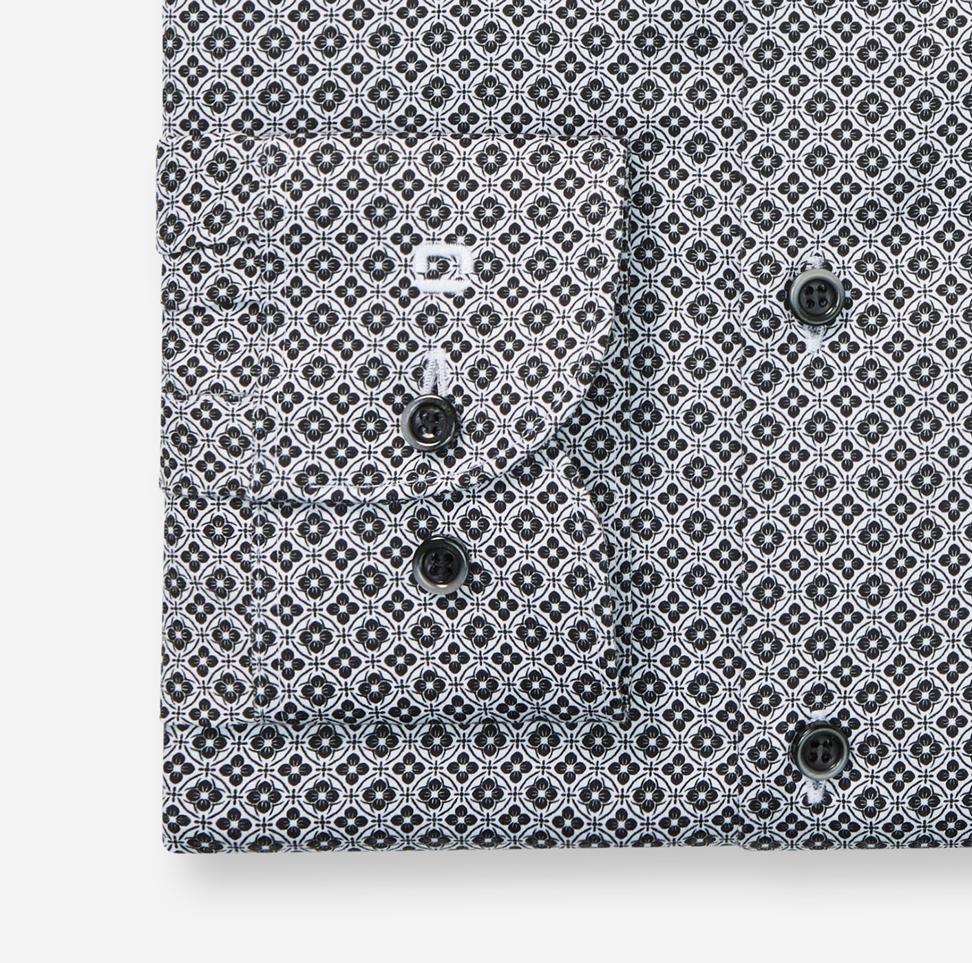 OLYMP Langarmhemd »Level 5« Businesshemd, Royal-Kentkragen, gemustert, body fit