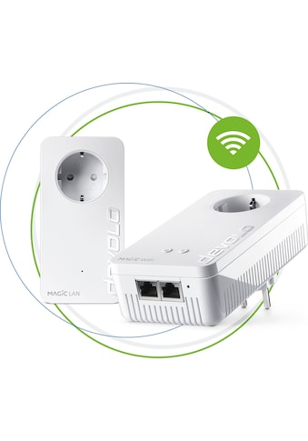 DEVOLO Netzwerk-Adapter »Magic 2 WiFi ac Next Starterkit (2400Mbit, Powerline+WLAN, 3x... kaufen