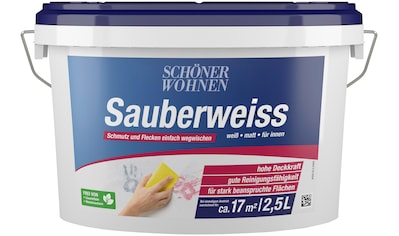 SCHÖNER WOHNEN-Kollektion Wand- und Deckenfarbe »Sauberweiß« kaufen
