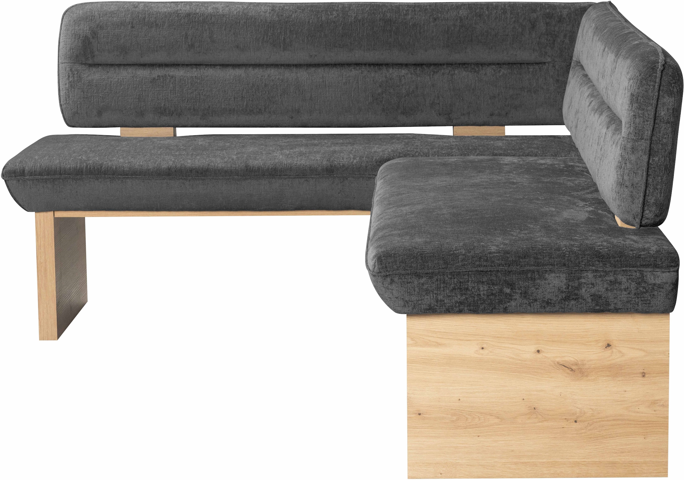Home affaire Eckbank »Louise Polsterbank, Esszimmerbank, Küchenbank«, mit Nosag Wellenfedern im Sitz für mehr Komfort, Breite 212x170 cm
