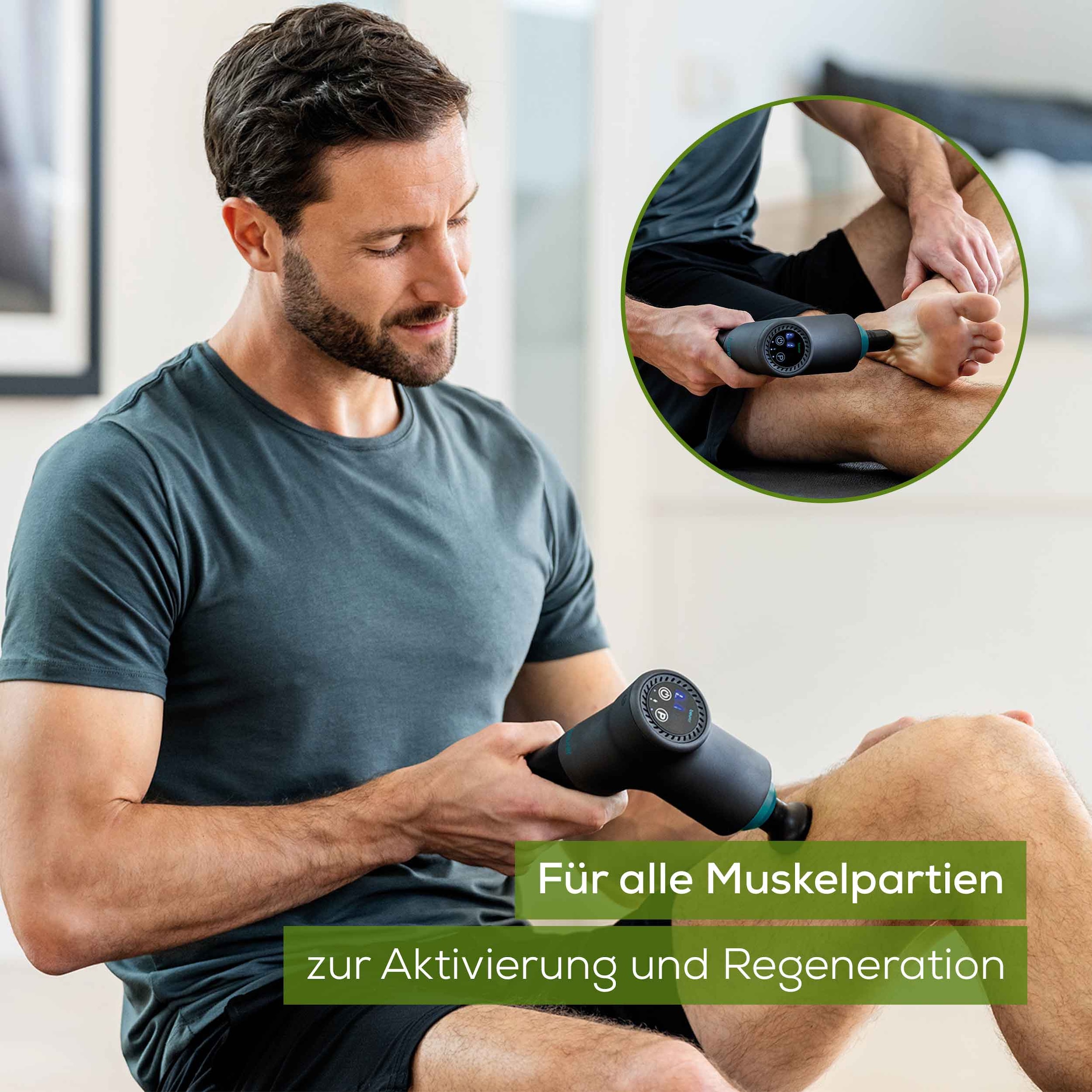 BEURER Massagegerät »MG 185 für kraftvolle und wohltuende Triggerpunktmassagen«, Mit 9 Intensitätsstufen und 5 Massageaufsätzen