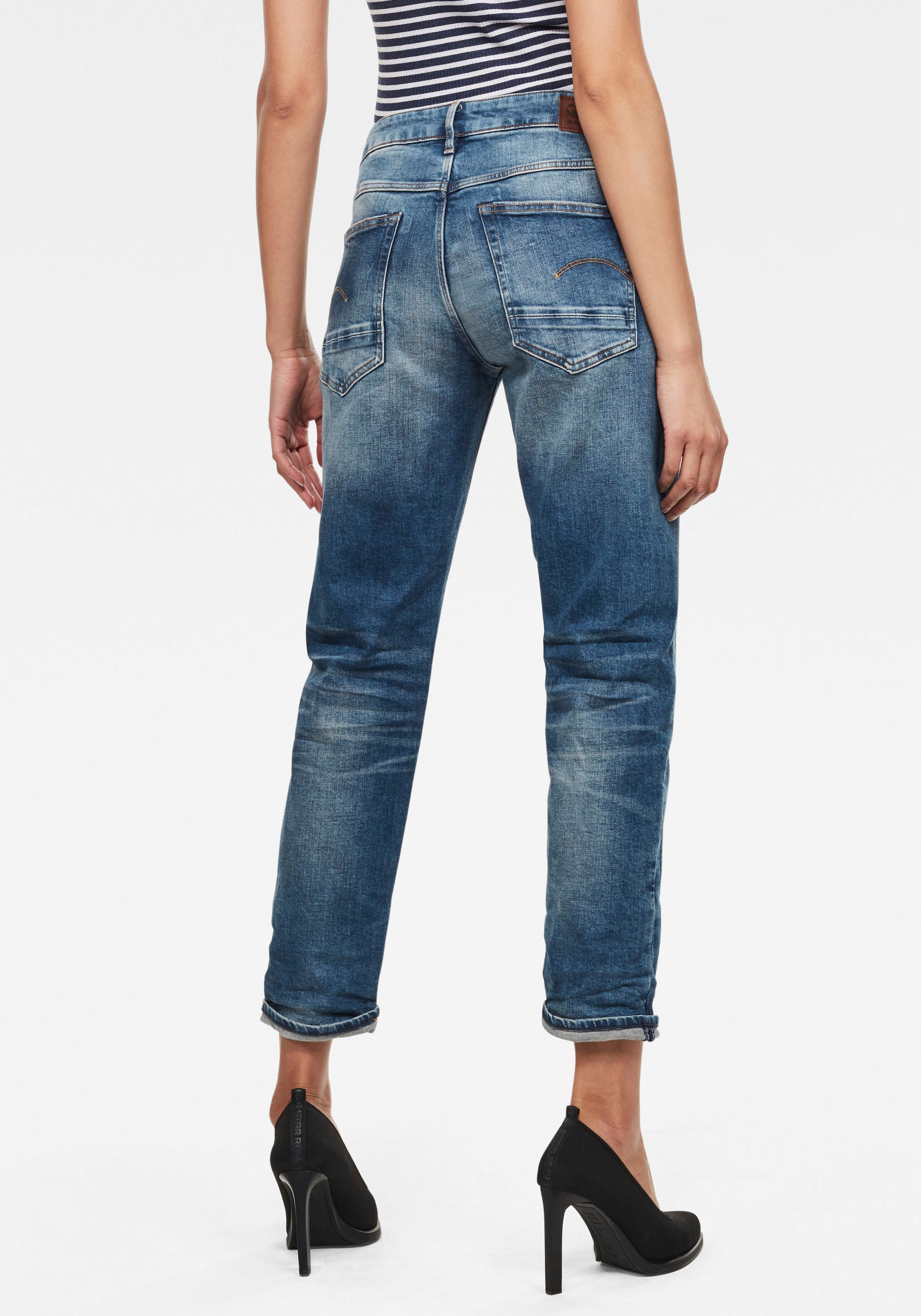 G-STAR Boyfriend-Jeans »Kate Boyfriend«, mit authentischen Used Effekten