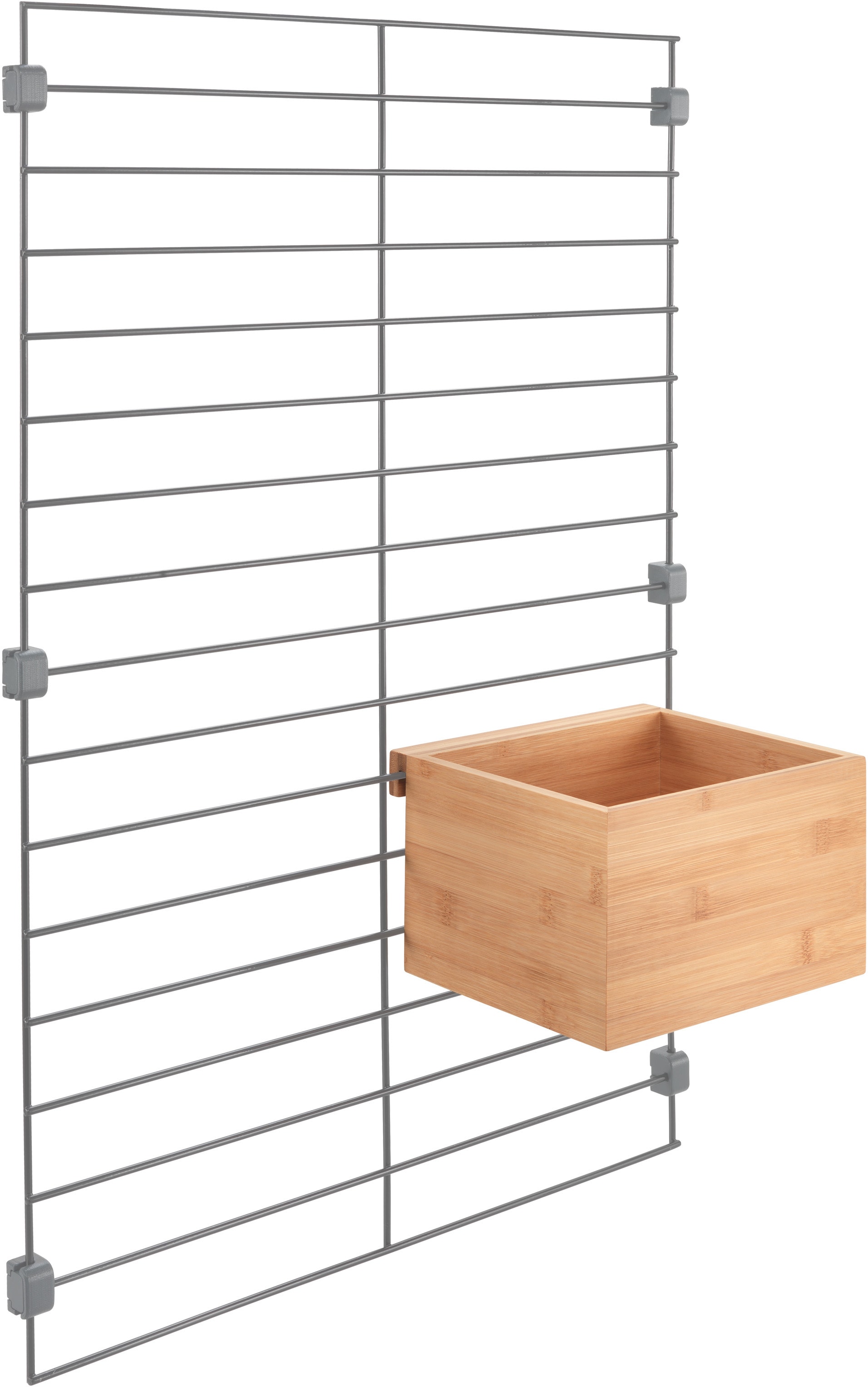 Metaltex Organizer »Mural line«, (Set, 2 St.), Aufbewahrungsbox, Bambus