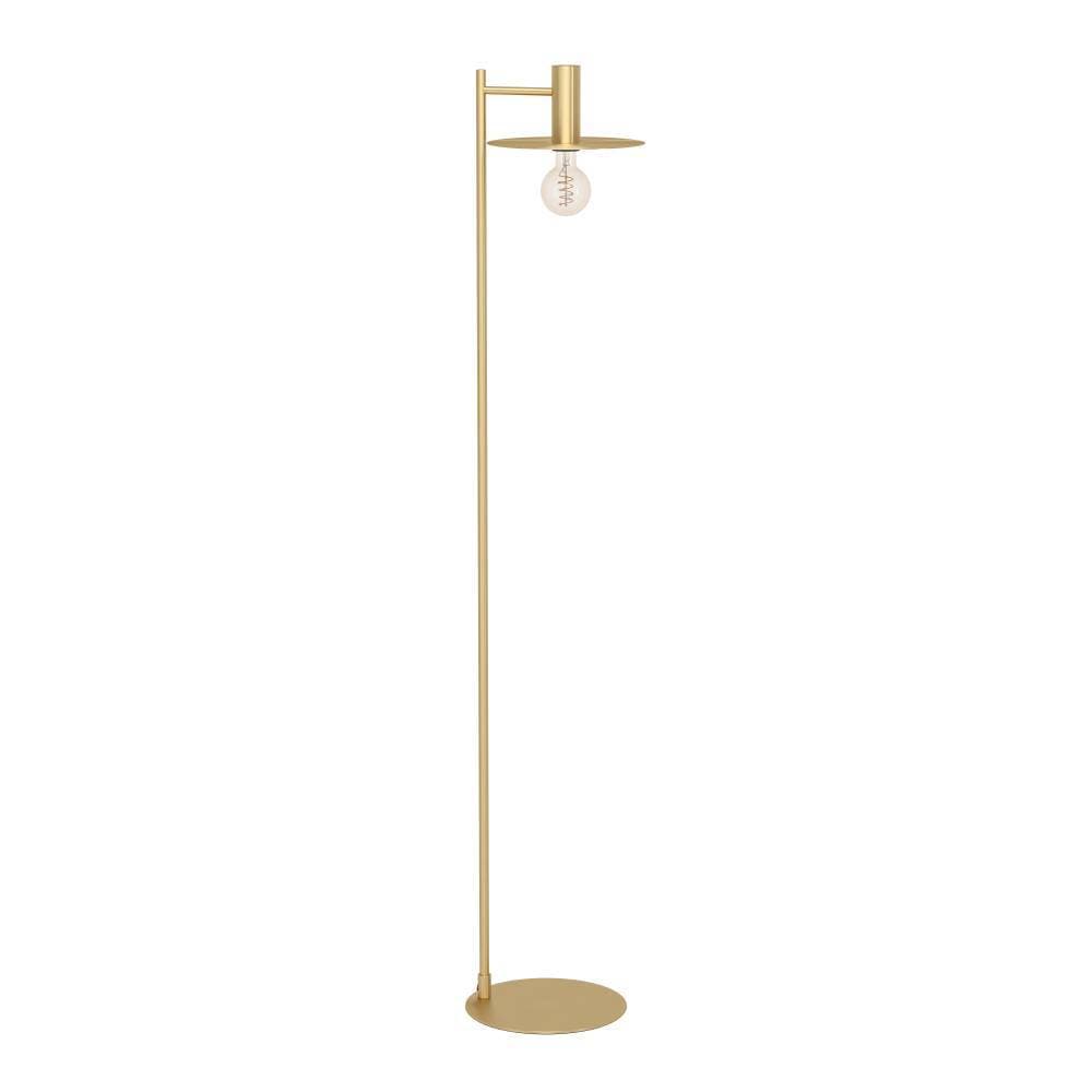 EGLO Stehlampe »ESCANDELL«, 1 flammig-flammig, Standleuchte, Metall in Messing-Gebürstet, Lampe mit E27, 156 cm