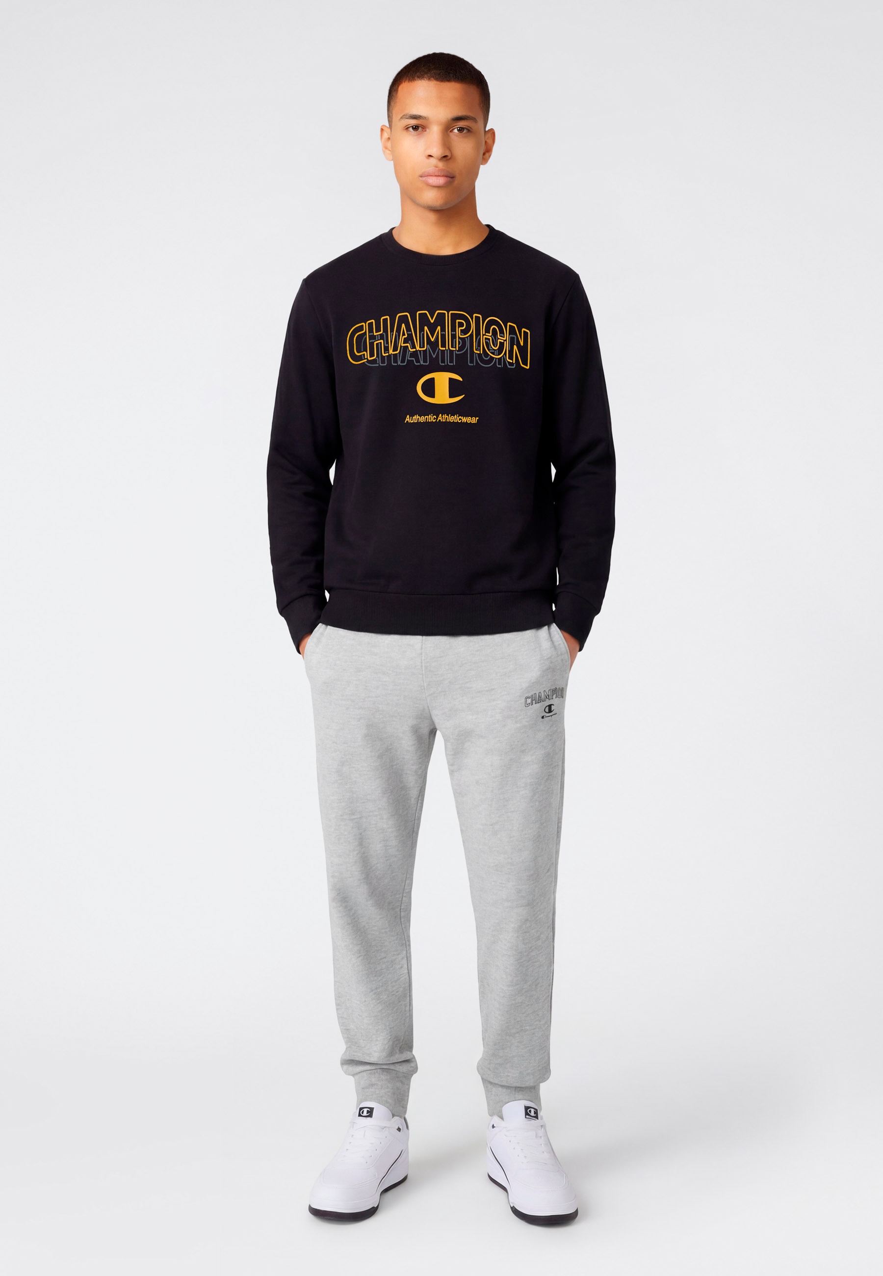 Champion Sweatshirt »Graphic Terry Crewneck Sweatshirt«, mit Rundhalsausschnitt, ohne Verschluss, aus Baumwolle und Polyester
