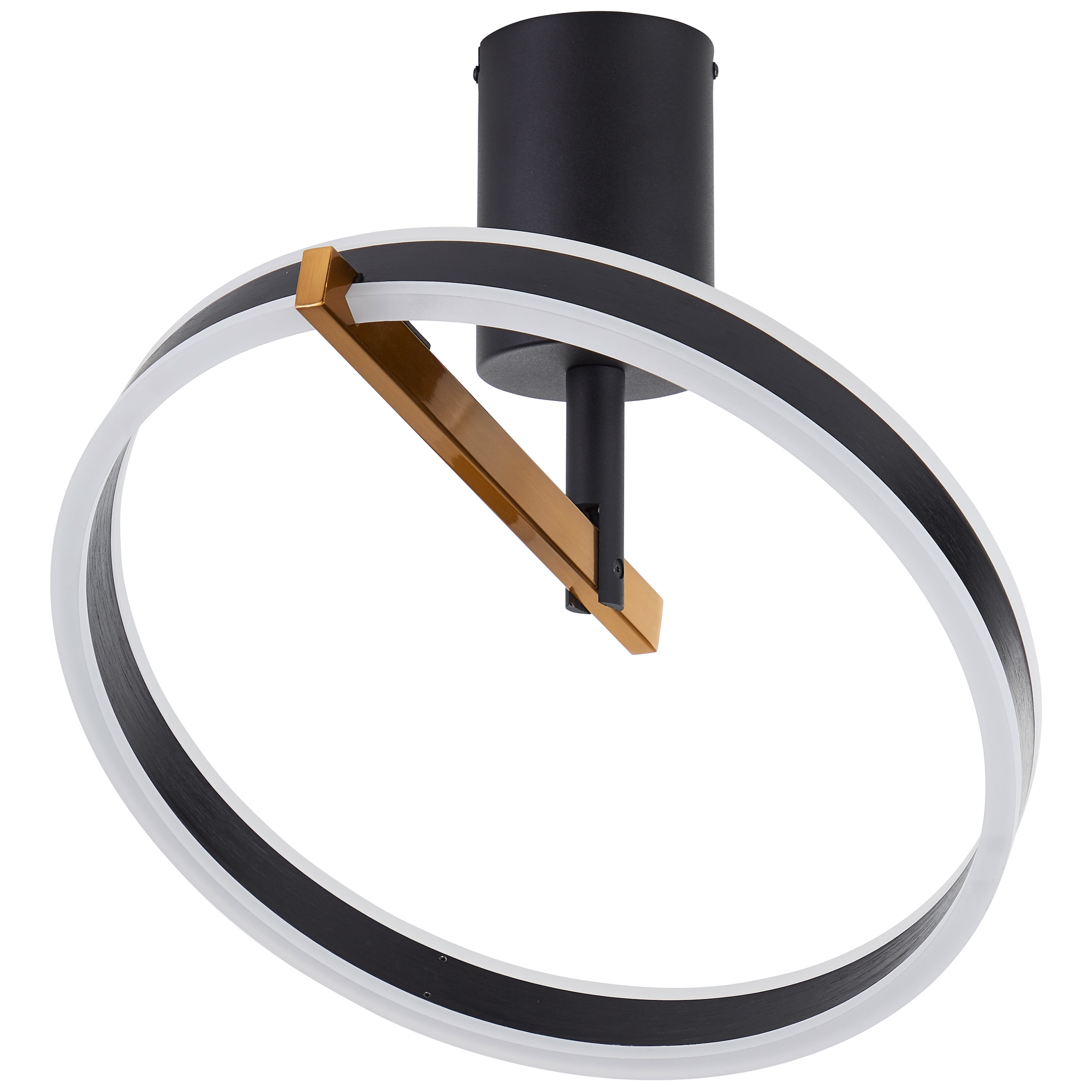 Brilliant LED Deckenleuchte »Merida« 1 Stk. warmweiß - kaltweiß 36 x 42 x 40 cm, 3100 lm, 3000-6500 K, dimmbar, Aluminium, schwarz