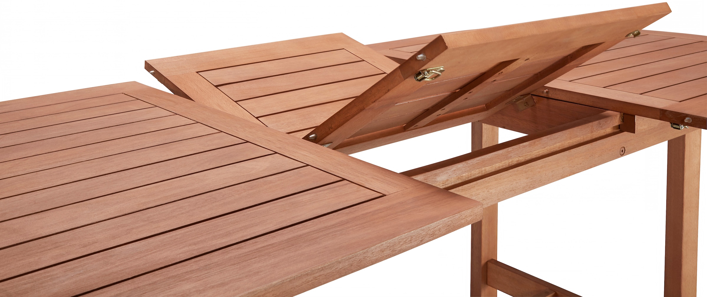 MERXX Garten-Essgruppe »Maracaibo«, (13 tlg., 6xKlappsessel, inkl. Auflagen, 1x Ausziehtisch 160(210)x90 cm), Eukalyptusholz, FSC Mix, geeignet für 6 Personen