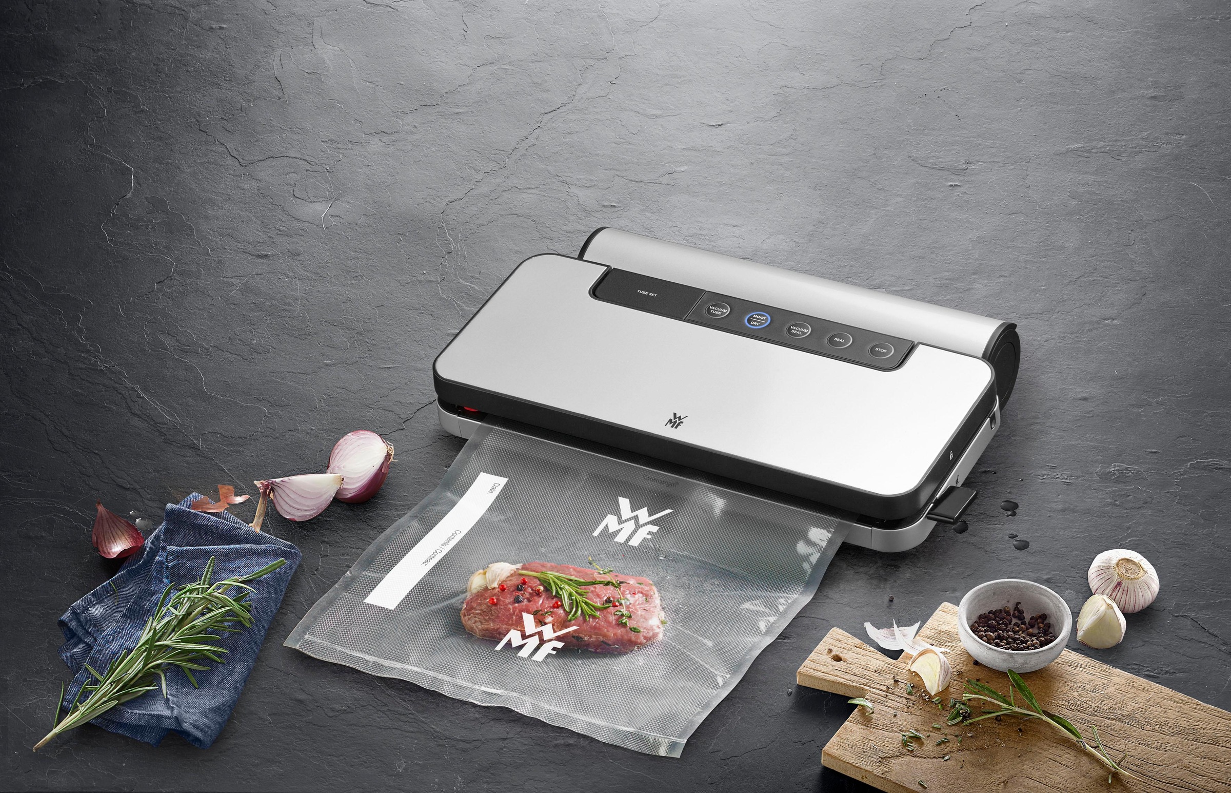 WMF Vakuumierer »LONO«, Rollenbreite 30 cm, integrierter Folienschneider, automatisches Vakuumieren und Schweißen