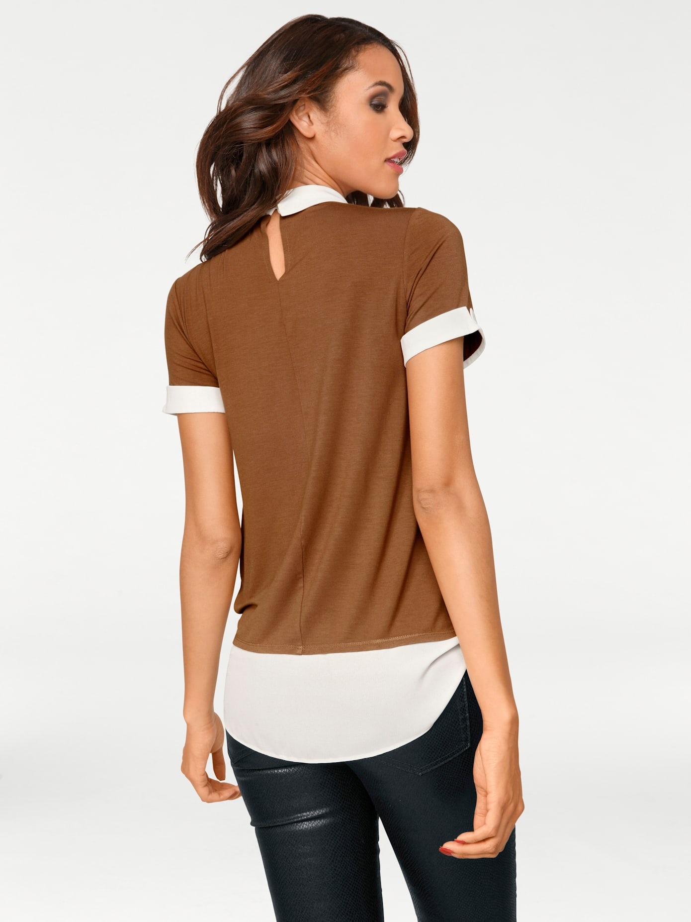 heine Rundhalsshirt »Rundhals-Shirt«, (1 tlg.)