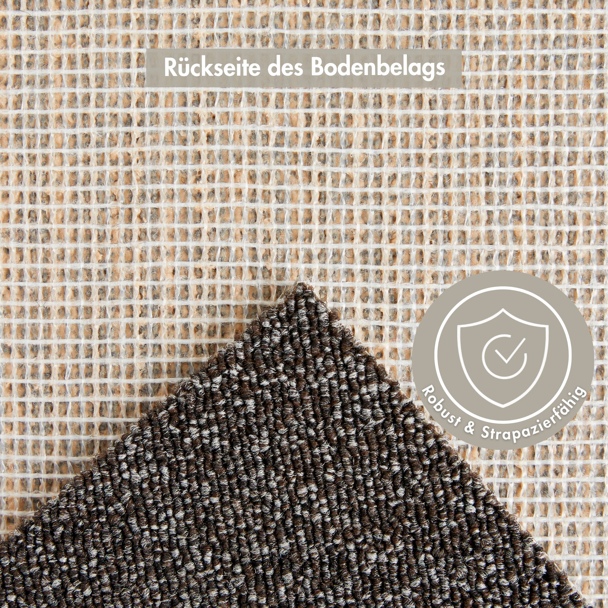 Andiamo Teppichboden »Matz, Schlinge, Made in Belgium«, rechteckig, 6 mm Höhe, meliert, Breite 400 cm oder 500 cm, strapazierfähig & pflegeleicht