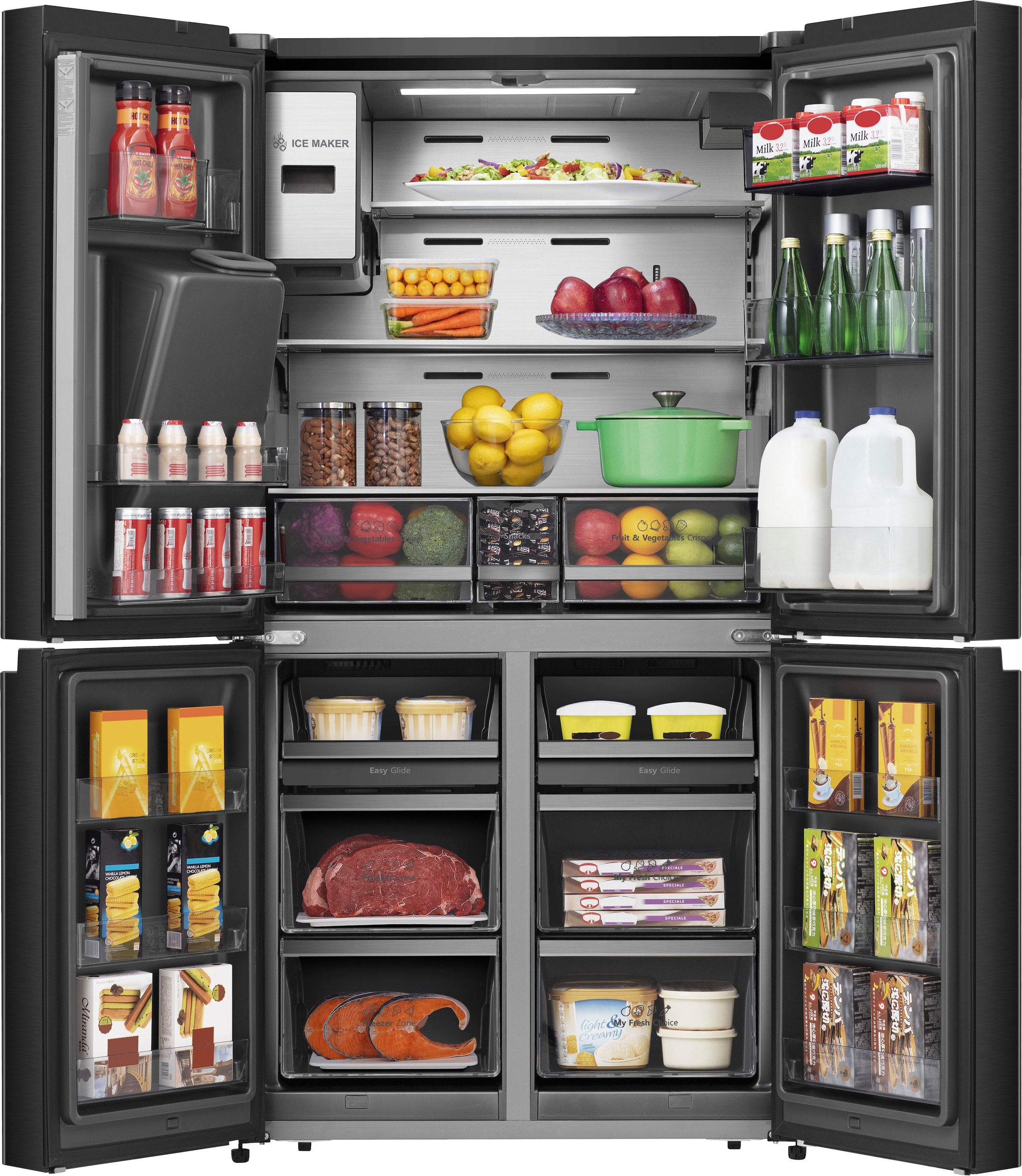 Hisense Multi Door »RQ760N4IFE«, RQ760N4IFE, 178,5 cm hoch, 91,4 cm breit, Total No Frost