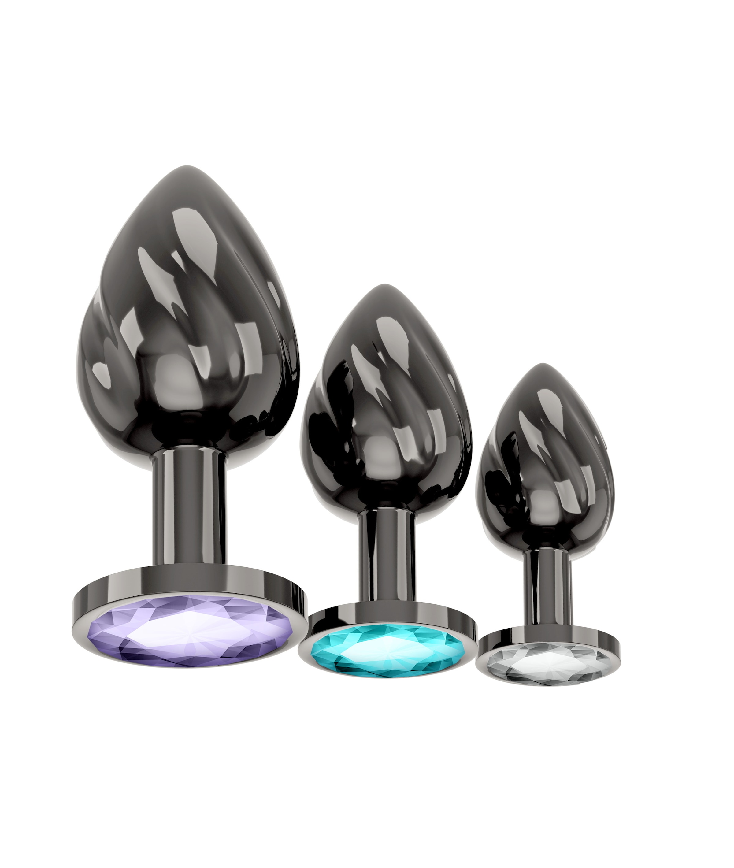 ANOS Anal-Stimulator »Analplug-Set Metal Butt Plug Set« ()