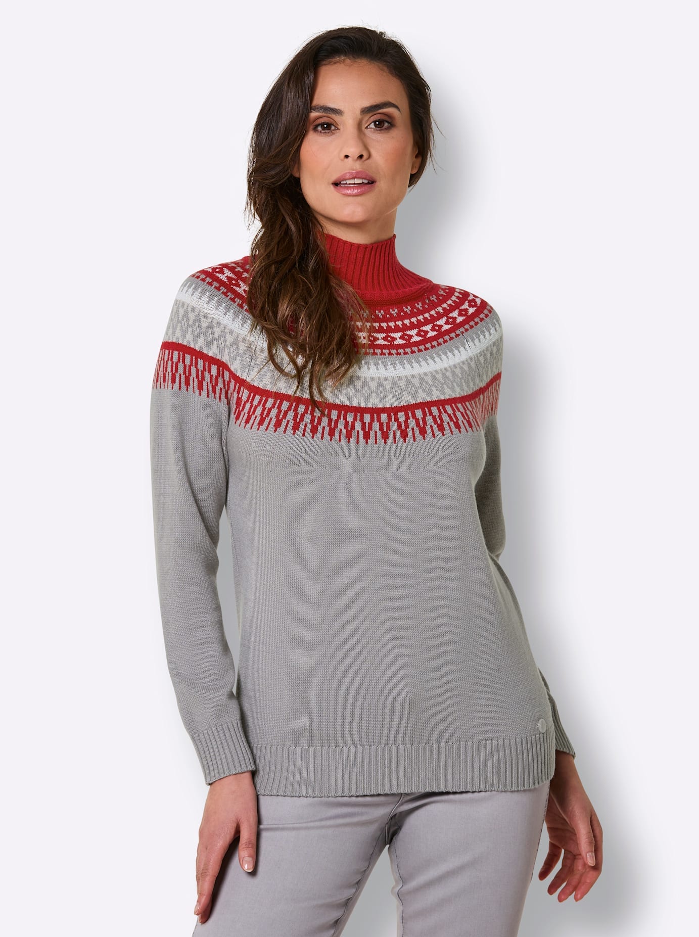 CREATION L PREMIUM Norwegerpullover »Modal-Mix-Pullover«