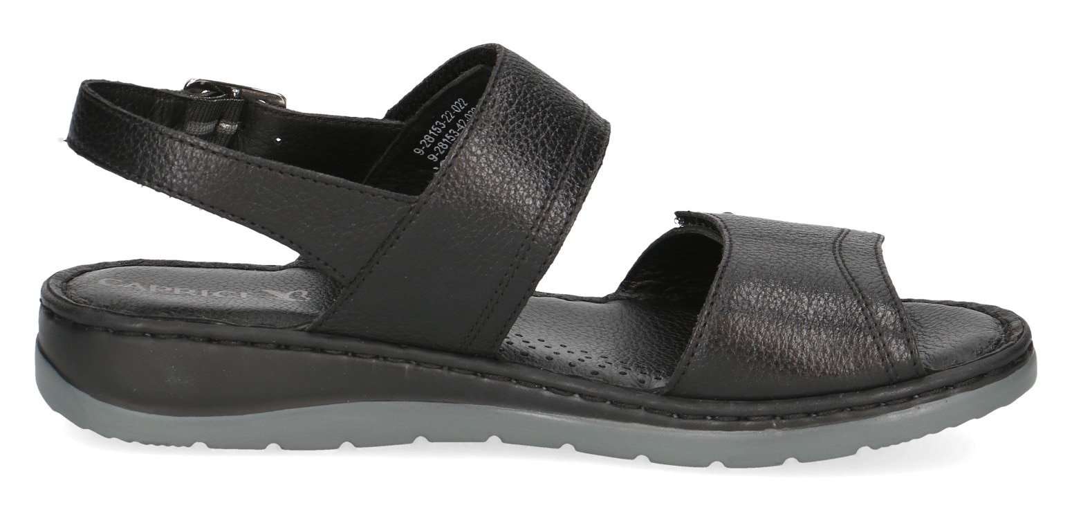 Caprice Riemchensandale, Keilsandalette, Sommerschuh, Bequemschuh mit vrestellbarer Schnalle