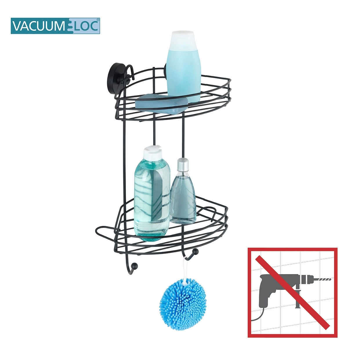 WENKO Duschregal »Vacuum-Loc«, 2 Etagen