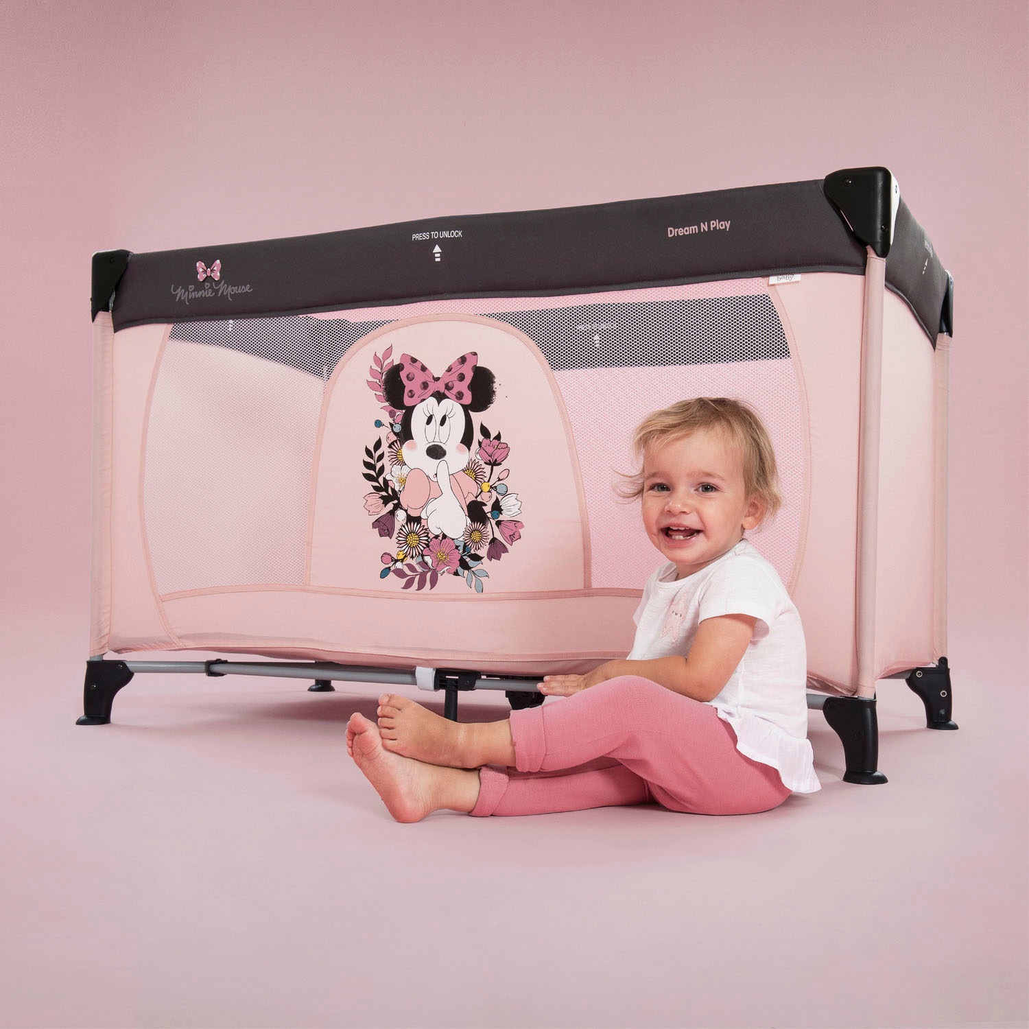 Hauck Baby-Reisebett »Dream N Play - Minnie Sweetheart«, inkl. Transporttasche