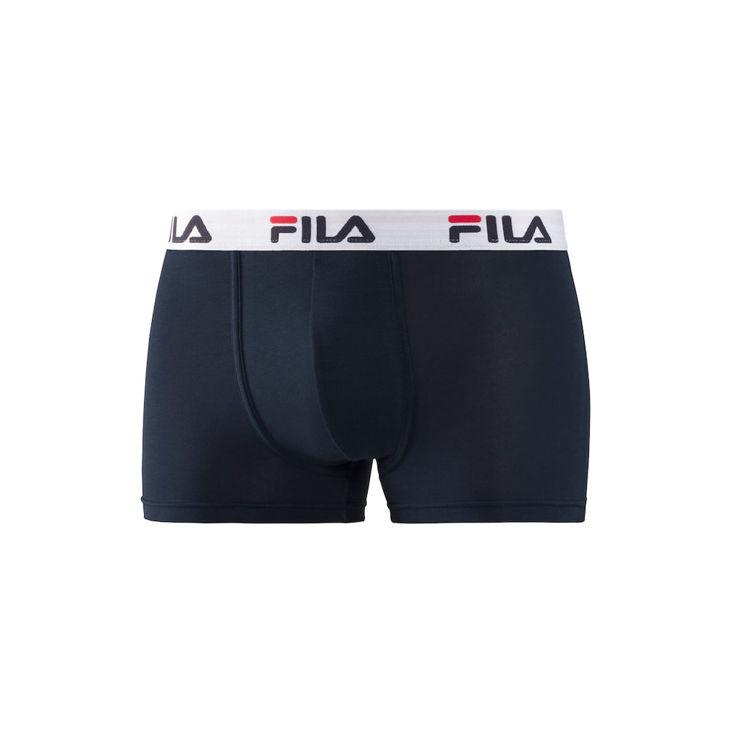 Fila Boxer, (Packung, 3 St.), mit Logo Schriftzug im Bund