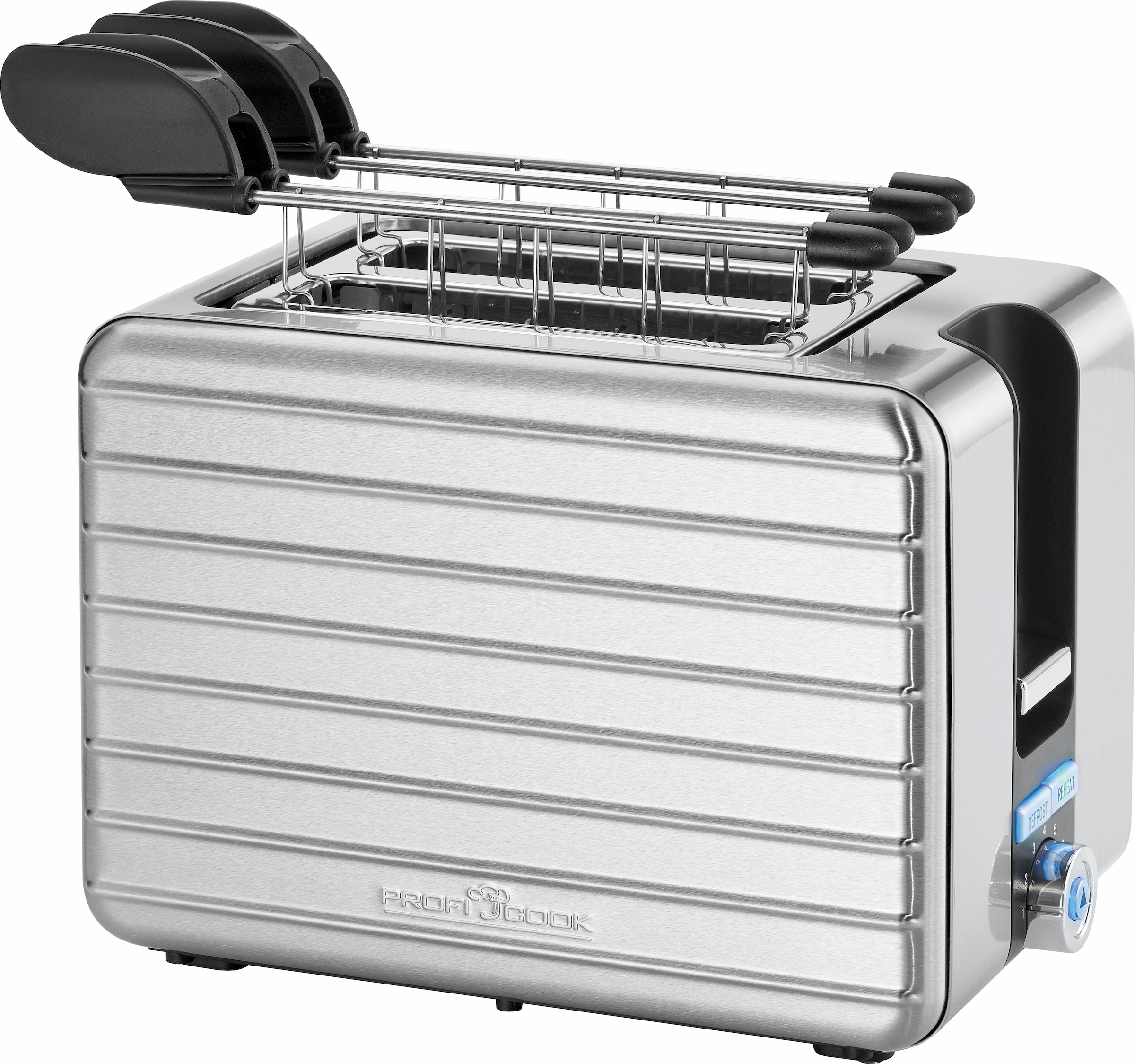 ProfiCook Toaster Garantie mit 3 Jahren 2 1050 Scheiben, für XXL Schlitze, kurze 1110«, 2 »PC-TAZ W