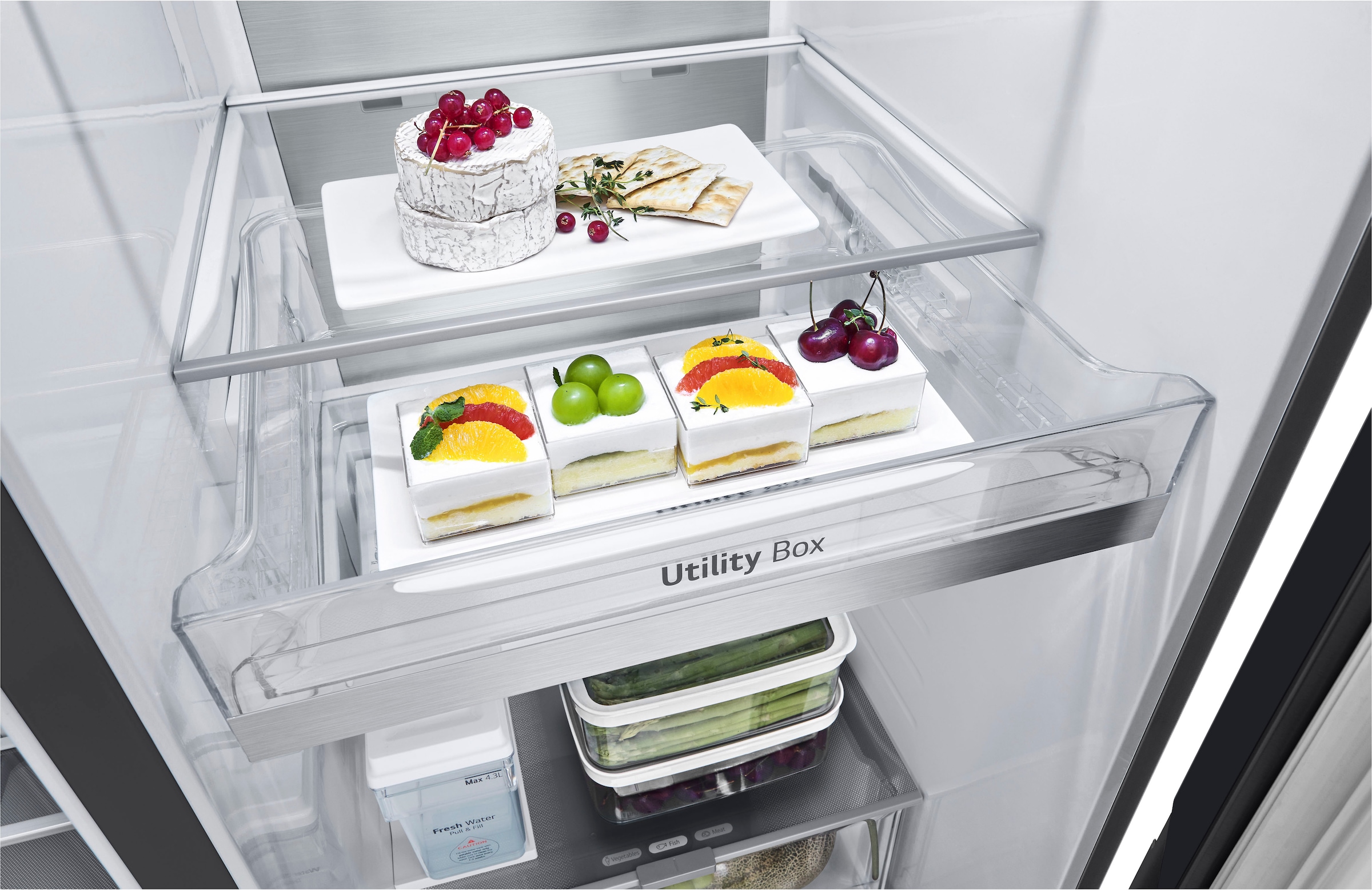 LG Side-by-Side »GSGE91EVAC« 179 cm hoch 91,3 cm breit