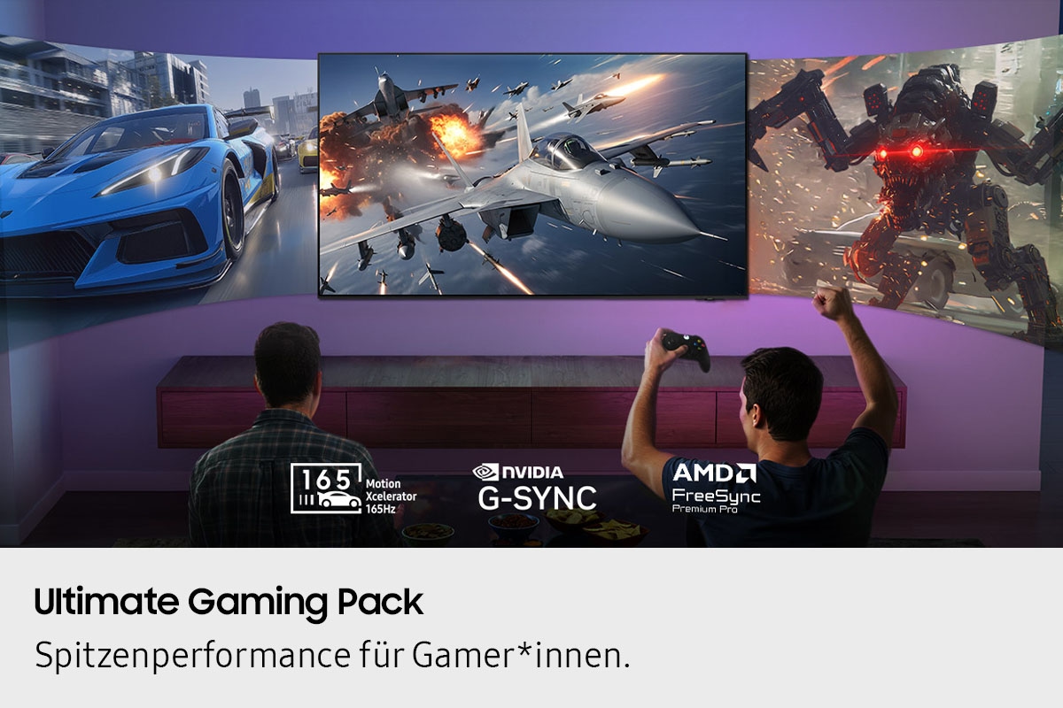 Samsung OLED-Fernseher »GQ55S95FAT« 138 cm/55 ″ Smart-TV HDR Pro & Glare Free, Dolby Atmos & AI Sound, Gaming Hub, bis zu 165Hz