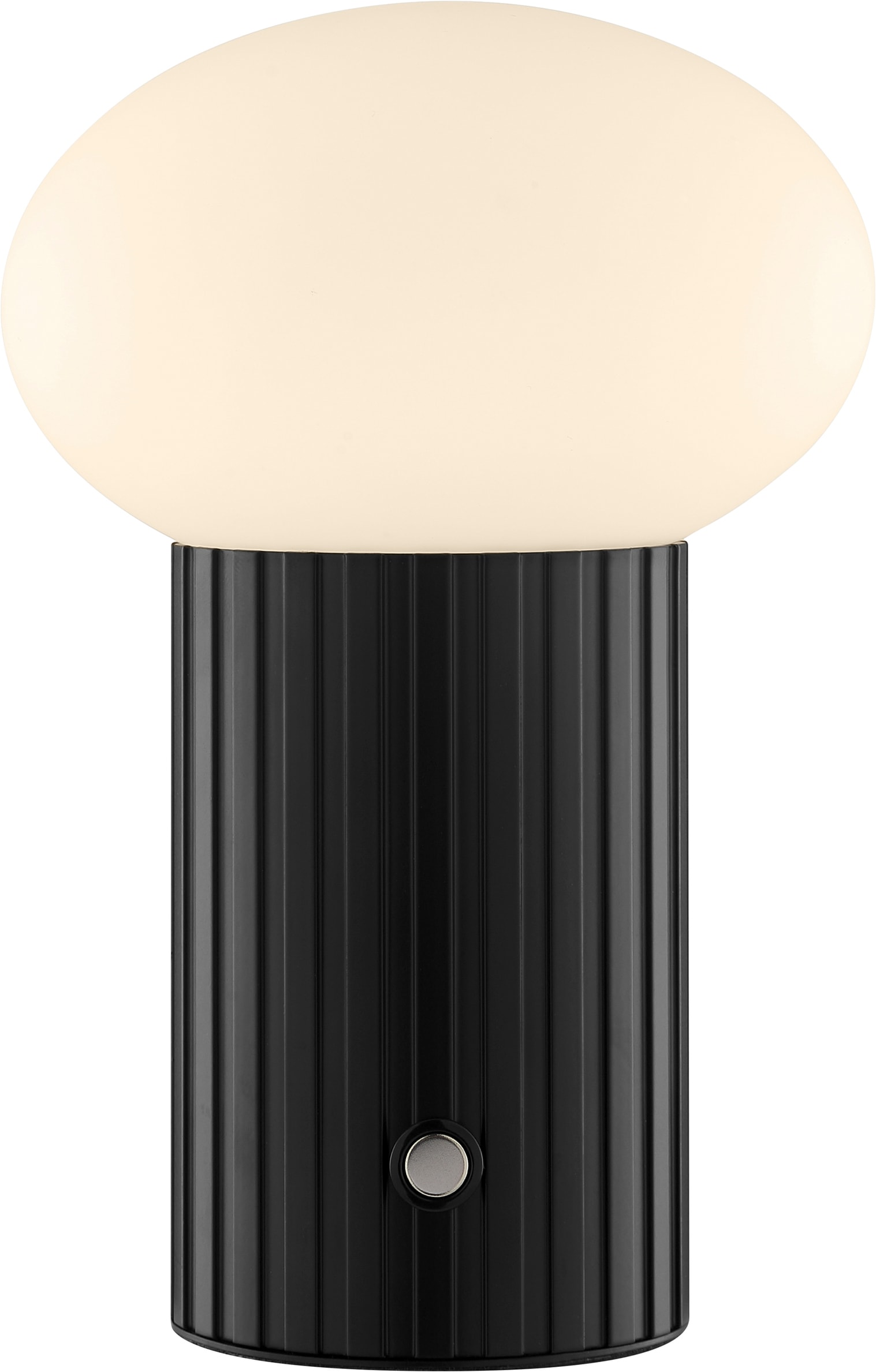 Brilliant LED Tischleuchte »Venti« LED-Modul 1 Stk. Warmweiß Akku-Leuchte, Ø 12 cm, Höhe 18 cm, 250 lm, Wireless charging o. USB