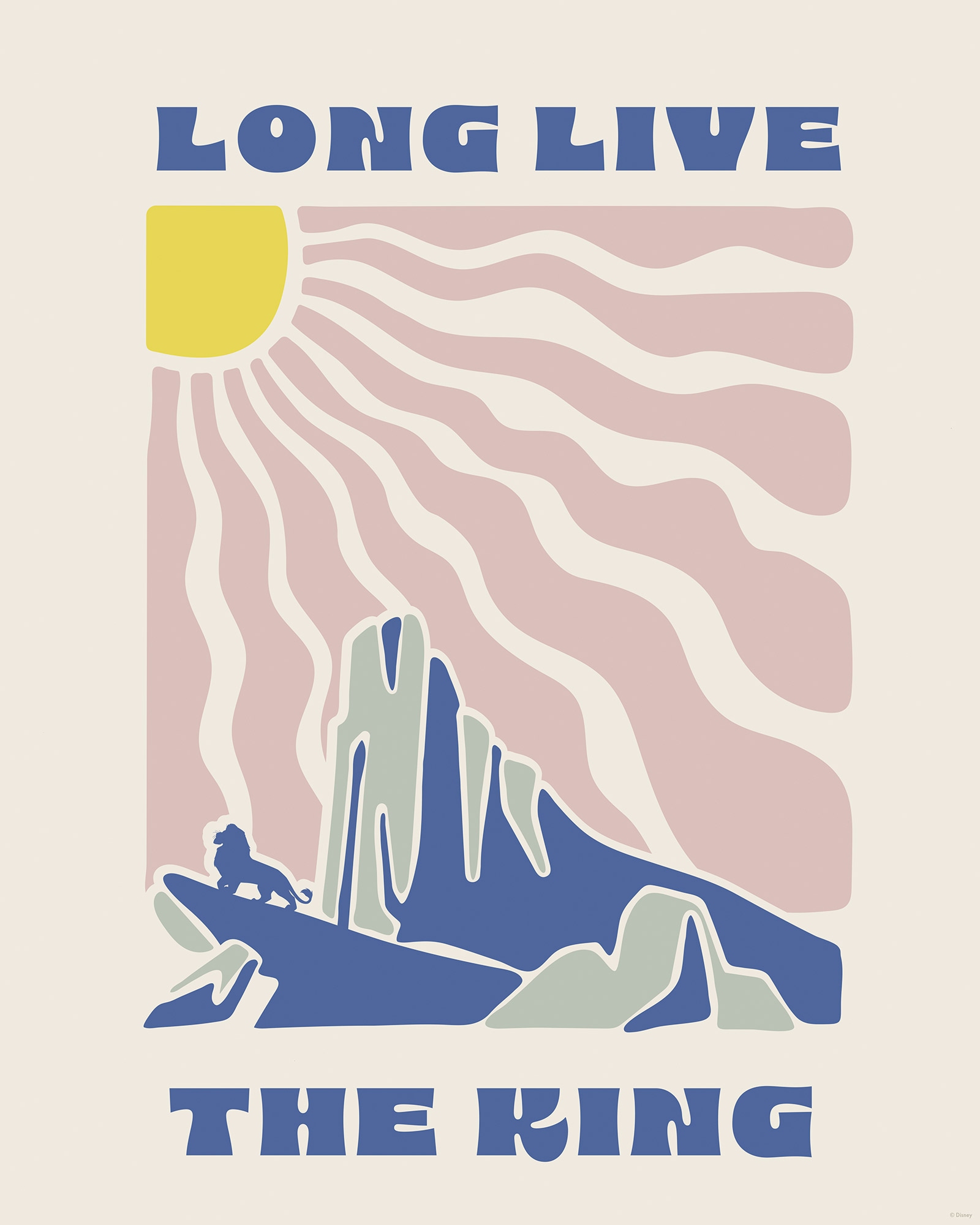 Komar Wandbild »Disney The Lion King Pride Rock« Disney Set, 1 Stk. tlg. 40 x 50 cm (Breite x Höhe) - Kinderzimmer, Dekoration