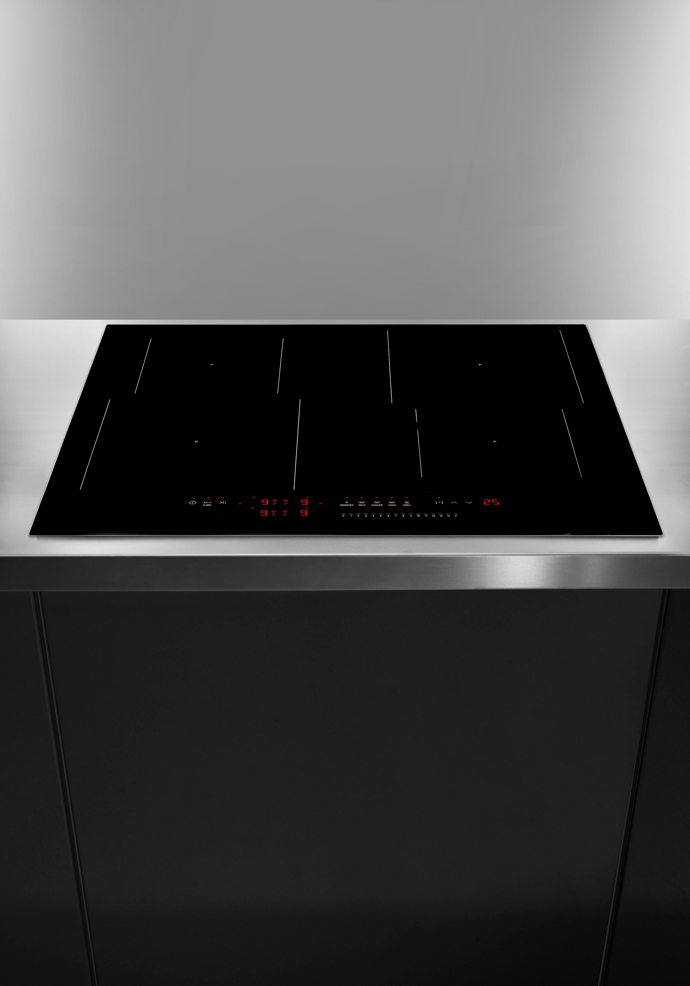 Amica Induktions-Kochfeld »KMI 774 660 C«, 5 Stufen: 40°C, 70°C, 90°C zum Garen, 200°C zum schnellen Vorheizen