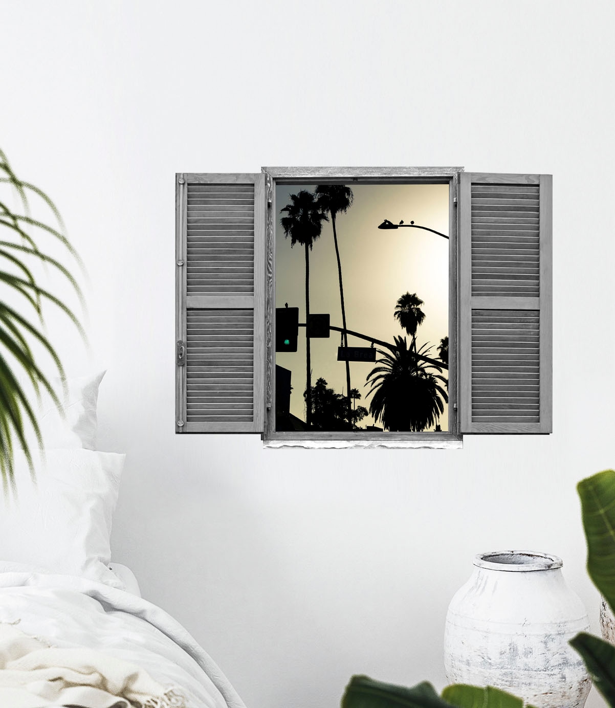 queence Wandtattoo »Abendsonne«, (1 St.), Wandsticker, Wandbild, selbstklebend, 3D, Fenster