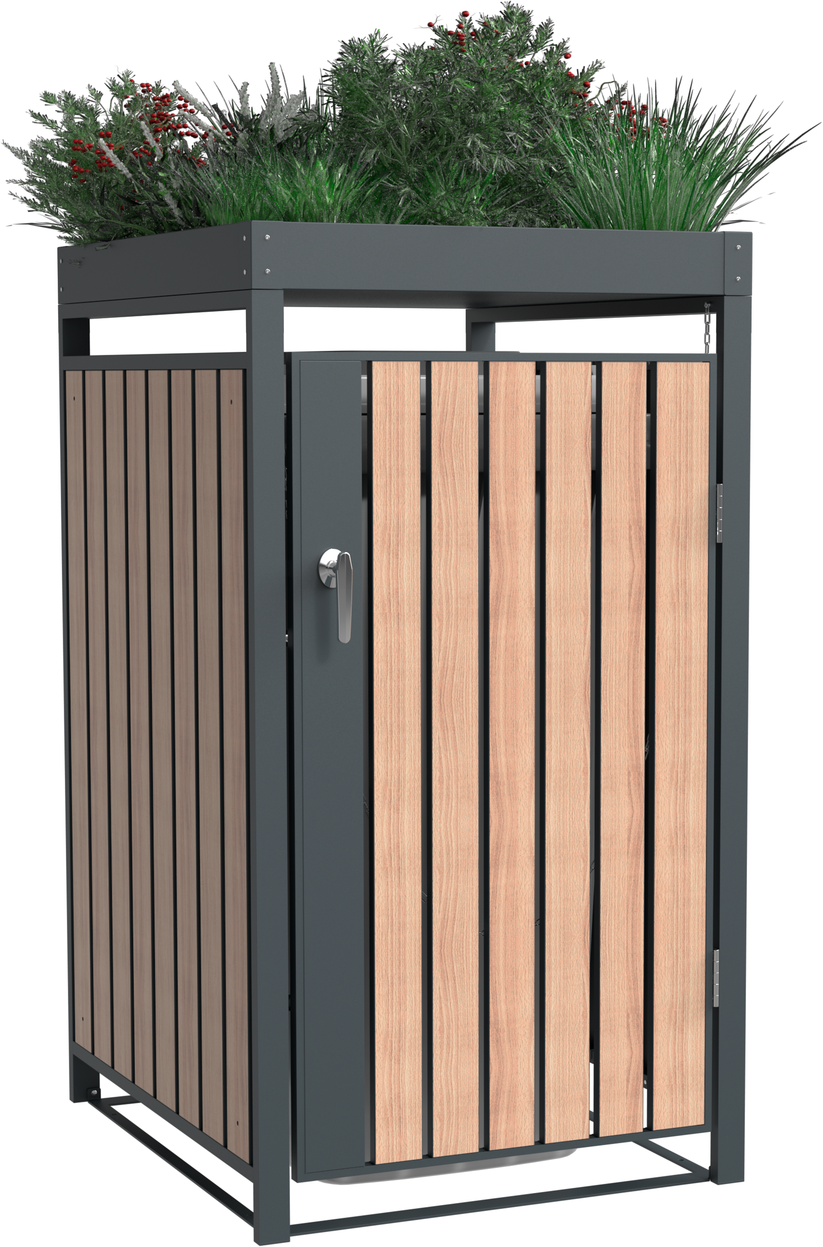 WESTMANN Mülltonnenbox »Planta« Platz für 1 Mülltonnen je 240 L, BxHxT: 68x84x124,5 cm