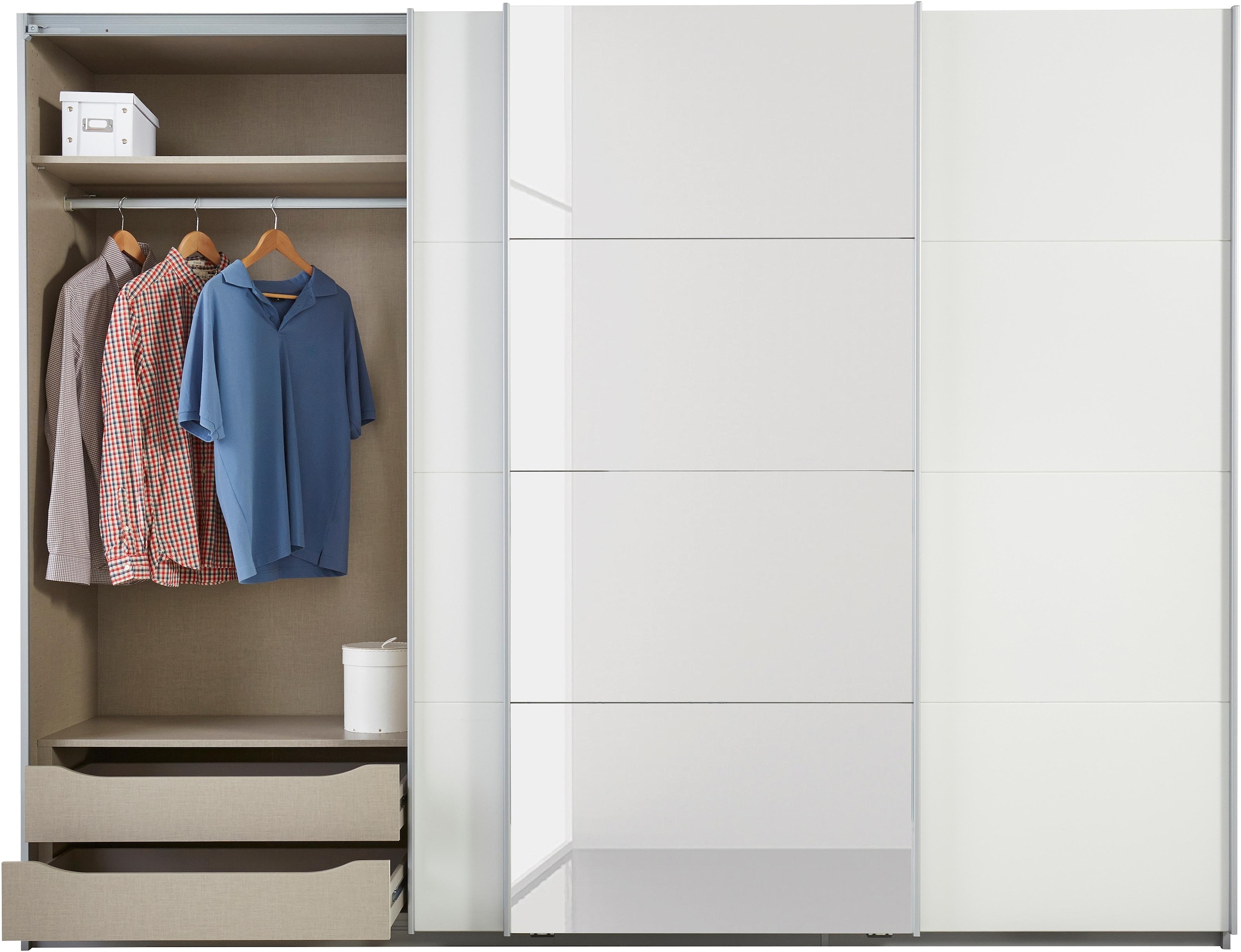 rauch Schwebetürenschrank »Dobene« inkl. Schubkasteneinsatz und Einlegeböden