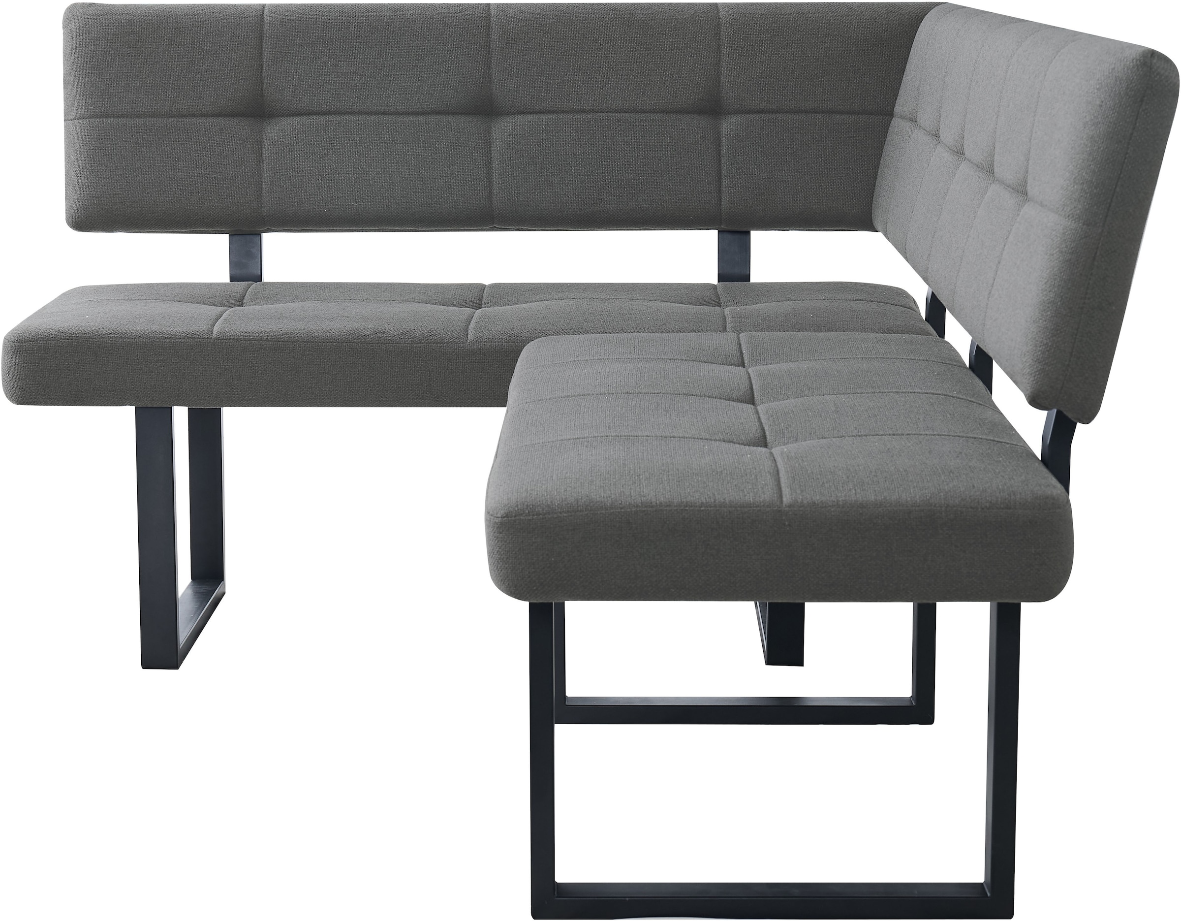 OTTO home Eckbankgruppe »Alabama, 4tlg-Set, Esstisch, Eckbank plus 2 Stühle« Spar-Set, 4 tlg. Sitzgruppe mit Federkern, 2 Freischwingern und Sinterstein-Tisch