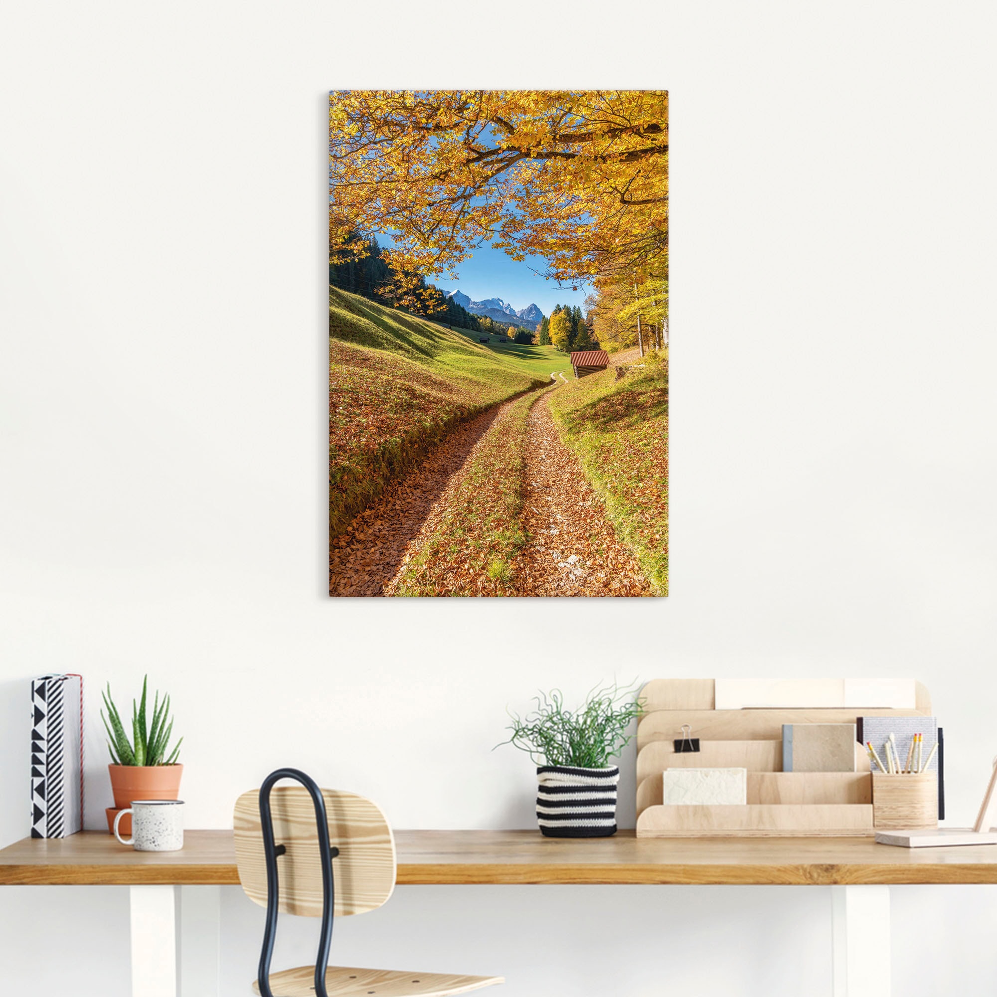 Artland Wandbild »Herbst in Bayern«, Berge & Alpenbilder, (1 St.), als Alubild, Outdoorbild, Leinwandbild, Wandaufkleber, versch. Größen